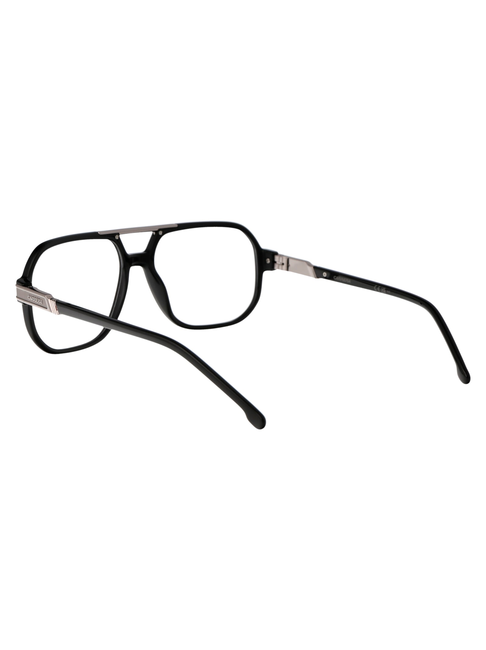 Carrera Logo Plaque Pilot-frame Glasses In Black