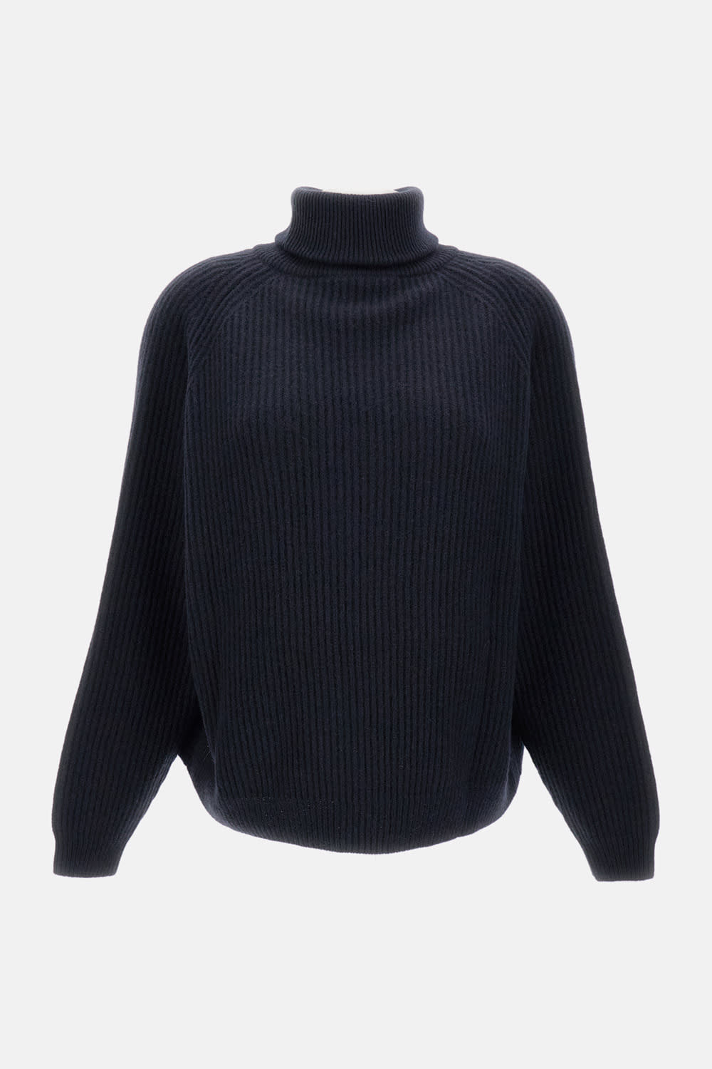 Dušan Ribbed Reglan Sweater In Blue