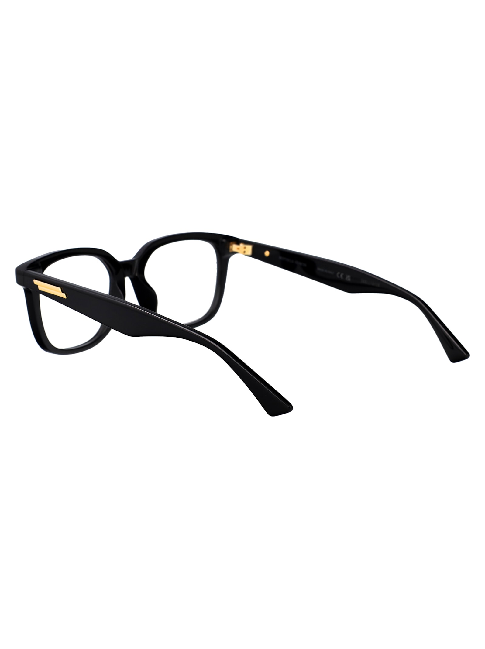 Bottega Veneta Black Acetate Optical Glasses In Multi