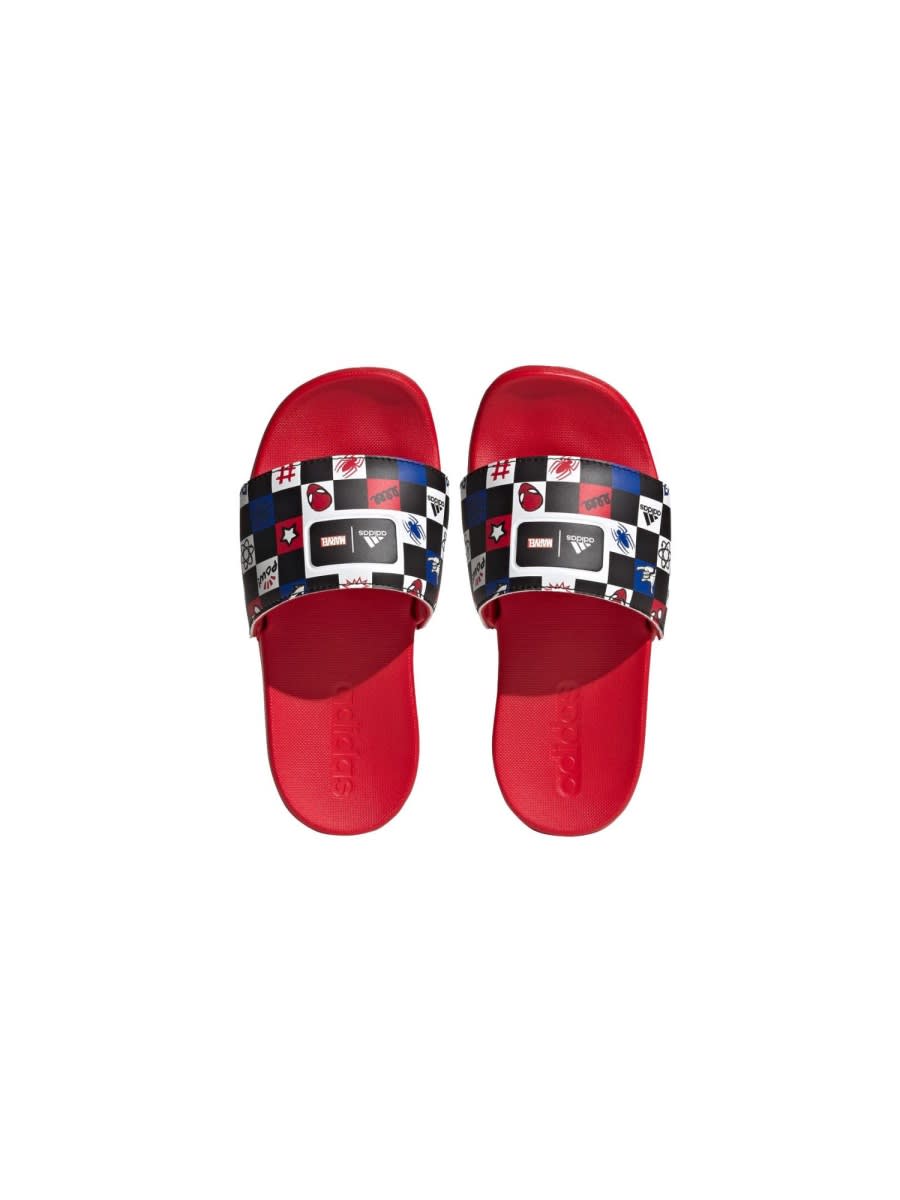 Adidas Originals Adilette Comfort Spiderman In Multicolour