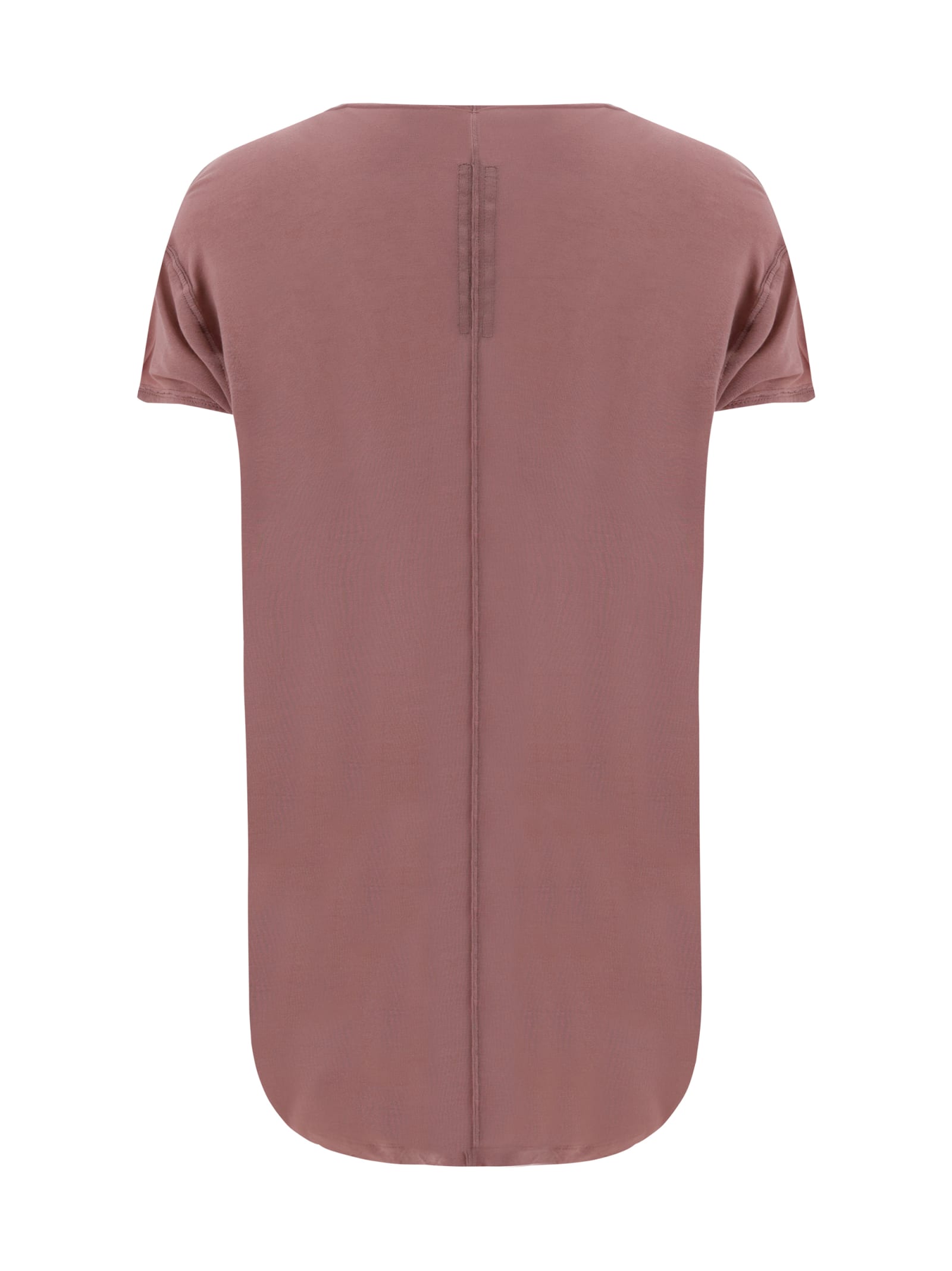Shop Rick Owens Hiked T-shirt In Dusty Pink