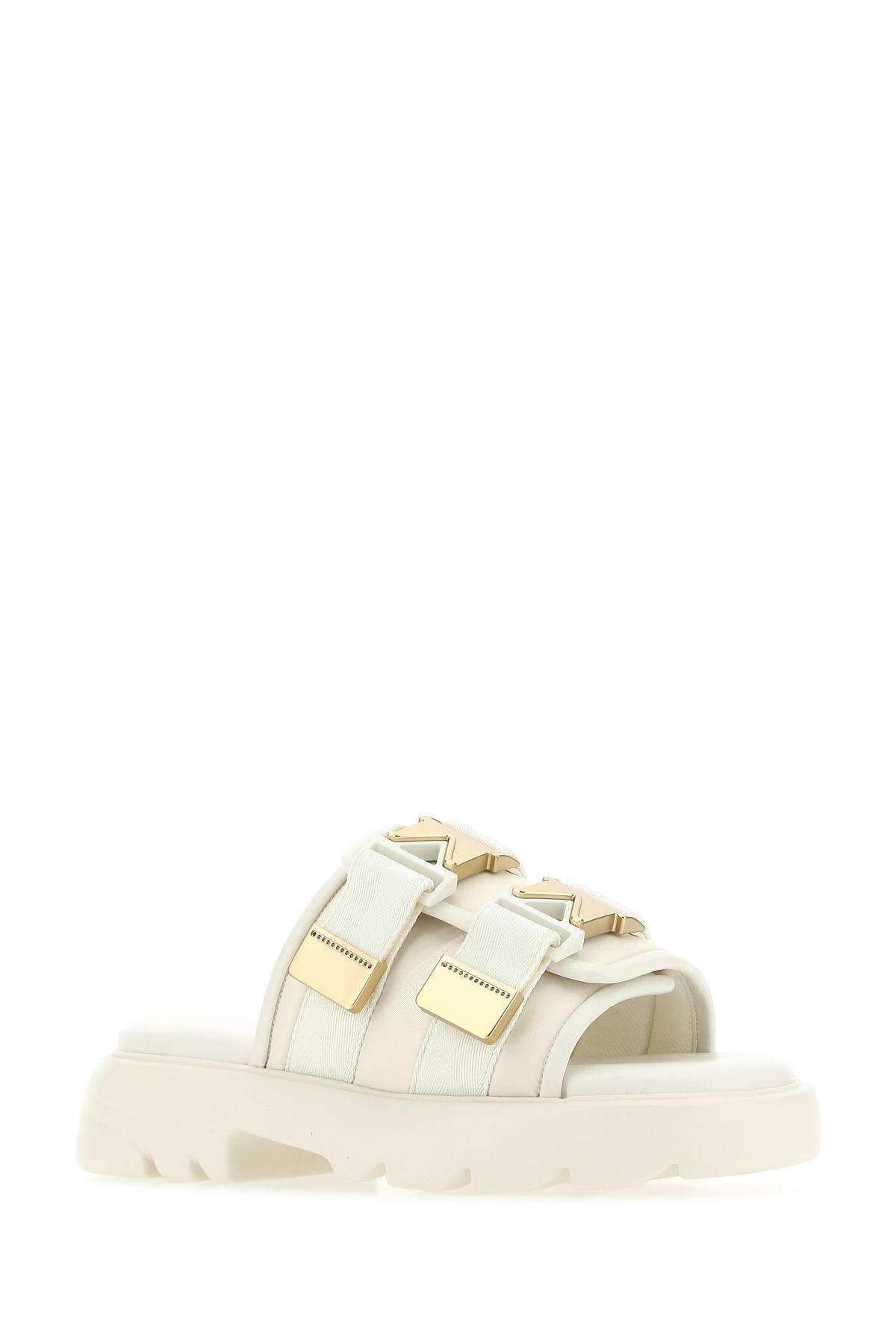 Bottega Veneta Slippers And Clogs Fabric Beige Rope In 2916