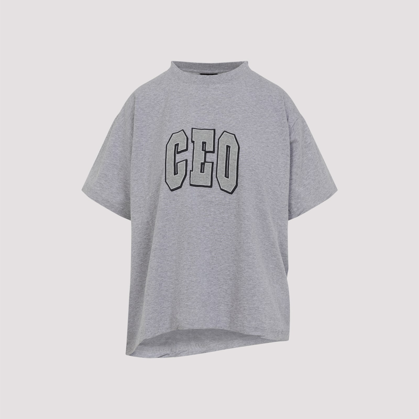 Balenciaga Cotton T-shirt In Gray