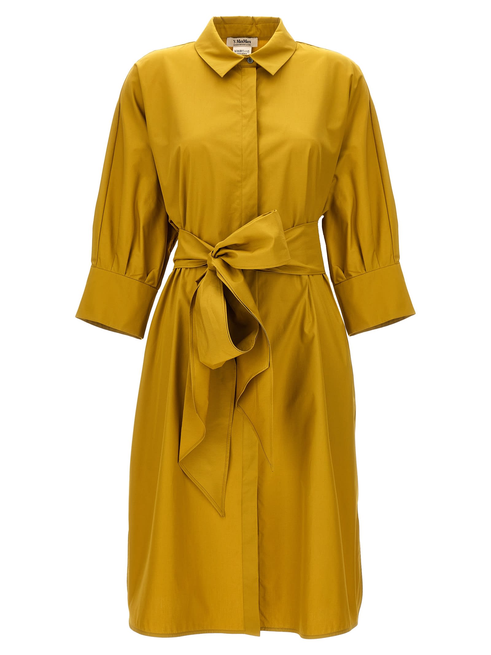 Shop 's Max Mara Tabata Dress In Yellow