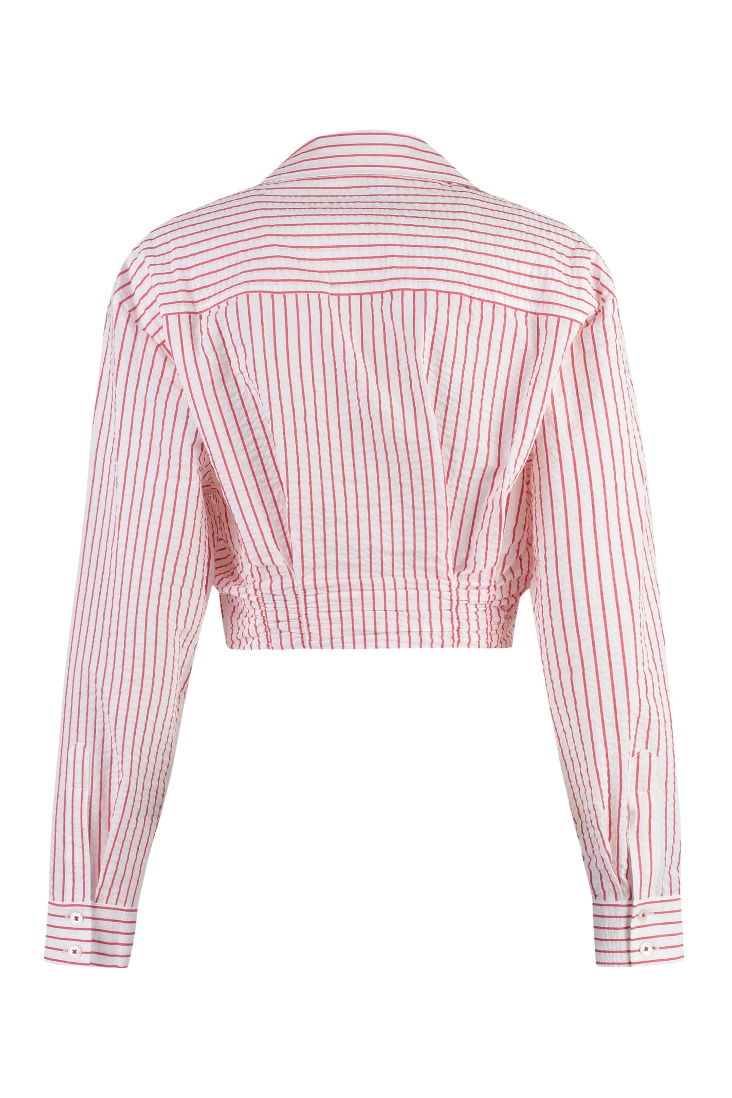 Shop Pinko Camene Cotton Shirt In White