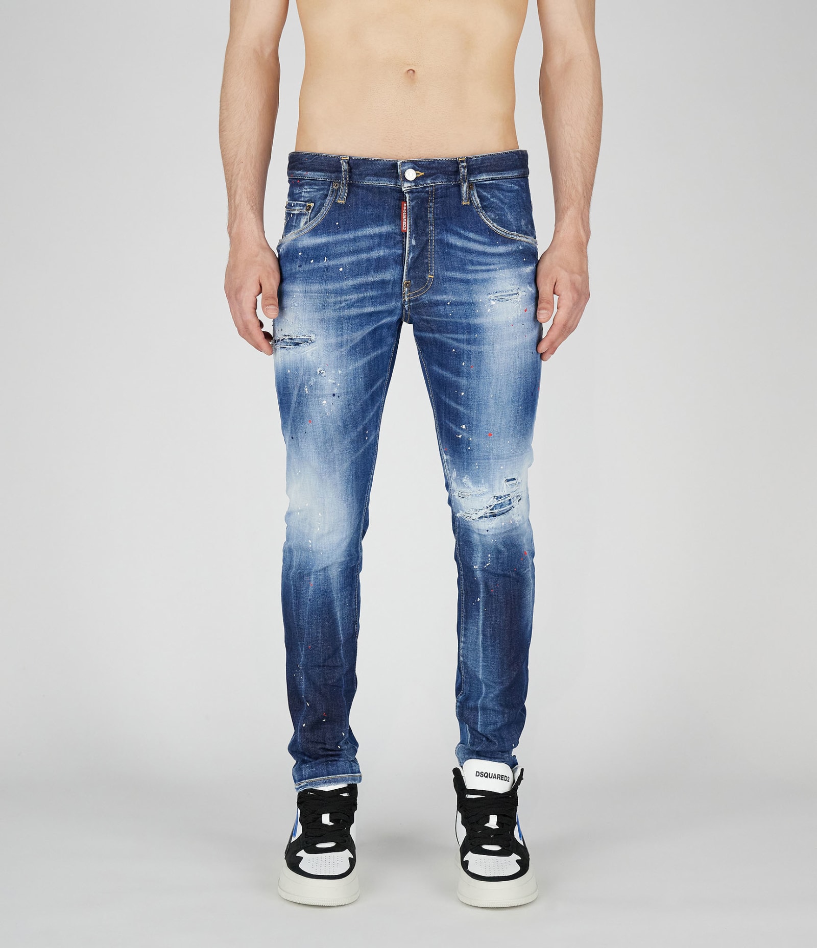 Shop Dsquared2 5 Pockets In Blue Navy