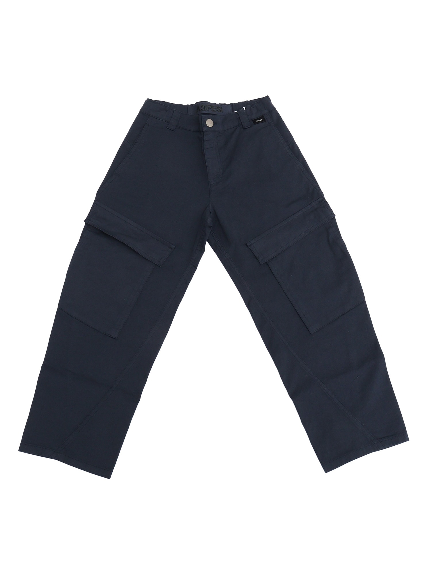 Aspesi Blue Trousers In Blue