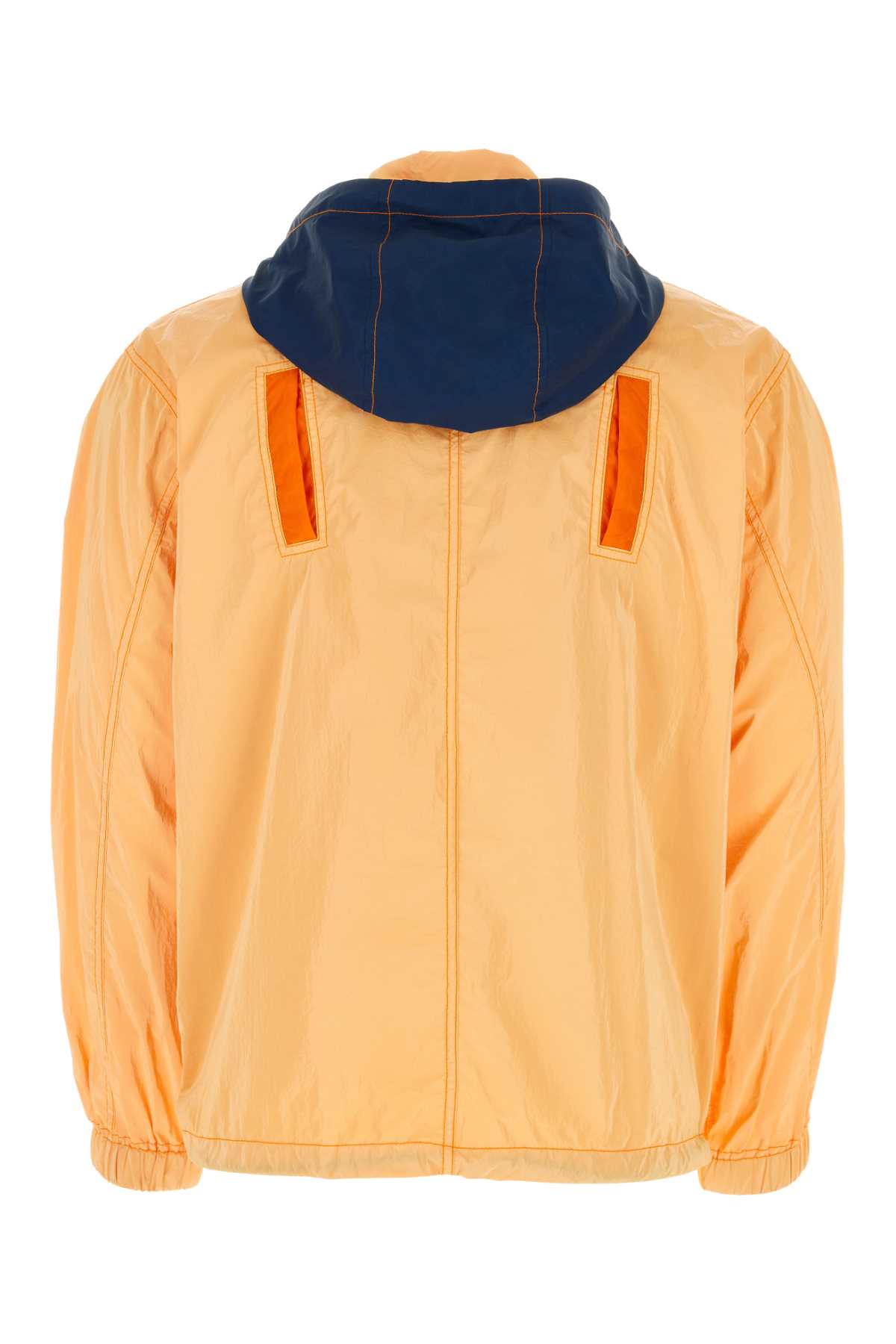 Stone Island Light Orange Nylon Ripstop Jacket In V0032