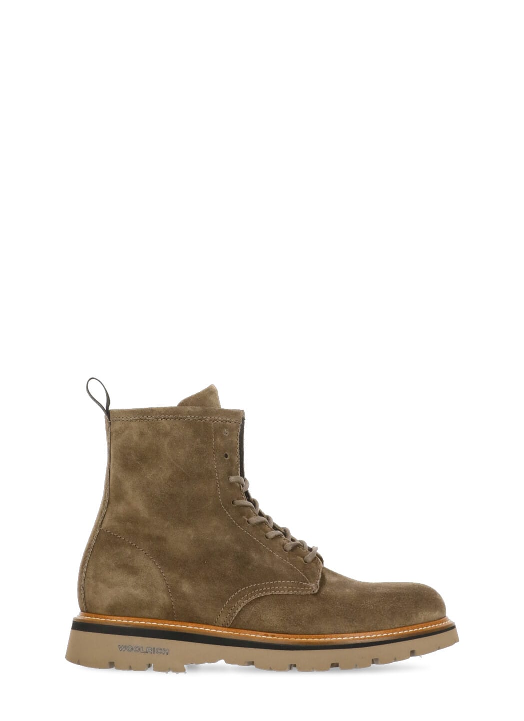 Shop Woolrich Suede Leather Boots In Brown