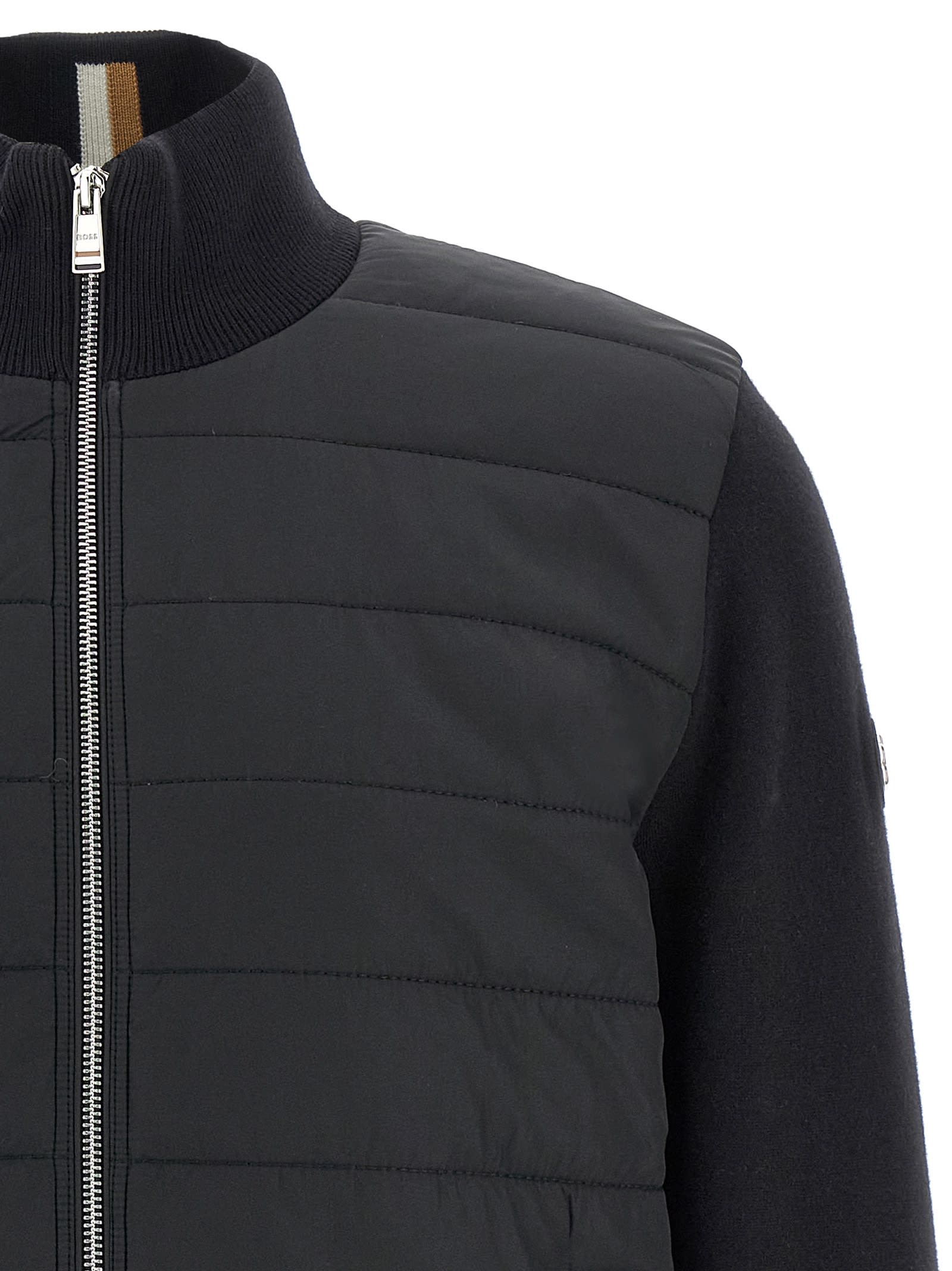 Hugo Boss H-hernesto Puffer Jackets Black In Black