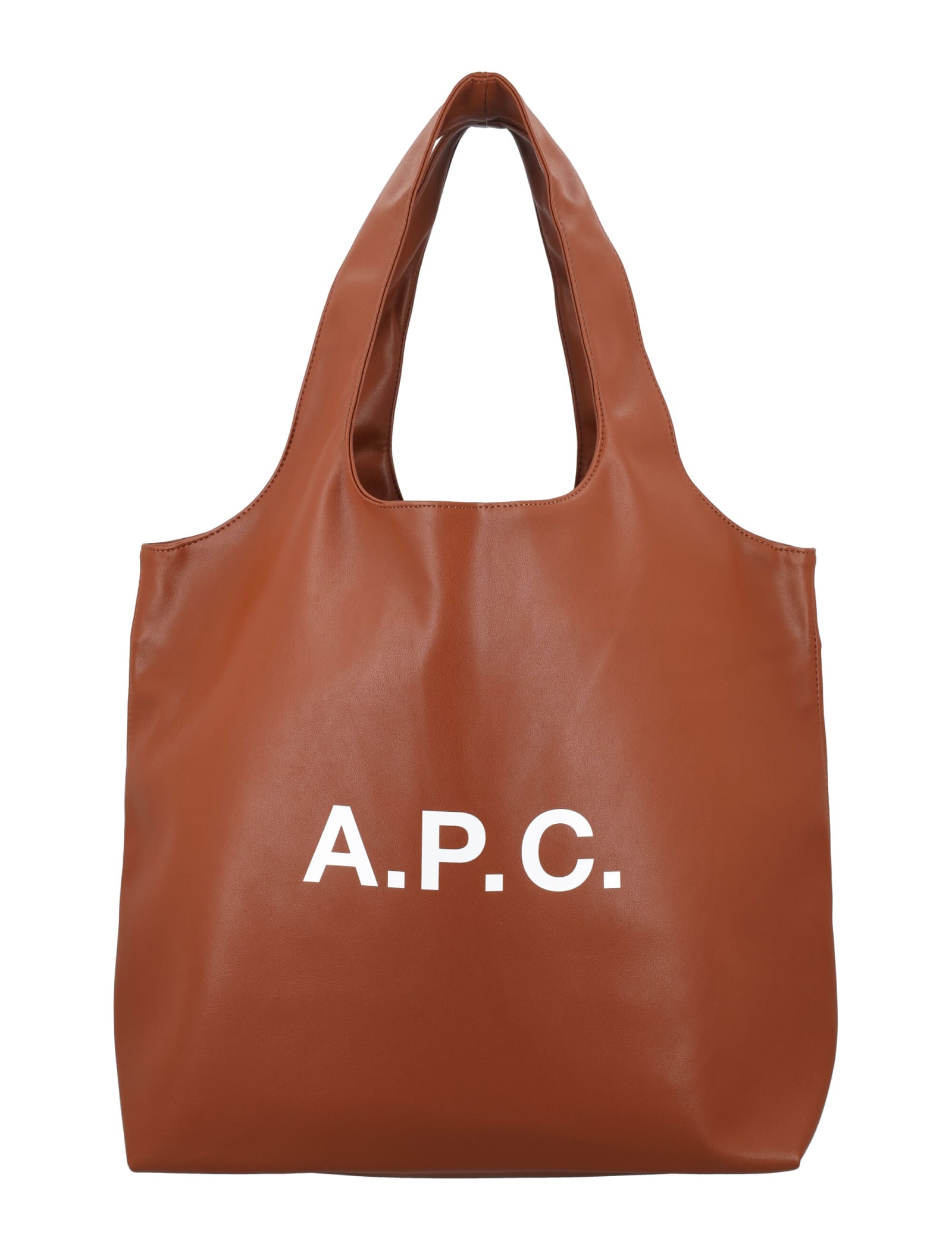 Shop Apc Ninon Tote Bag In Hazelnut