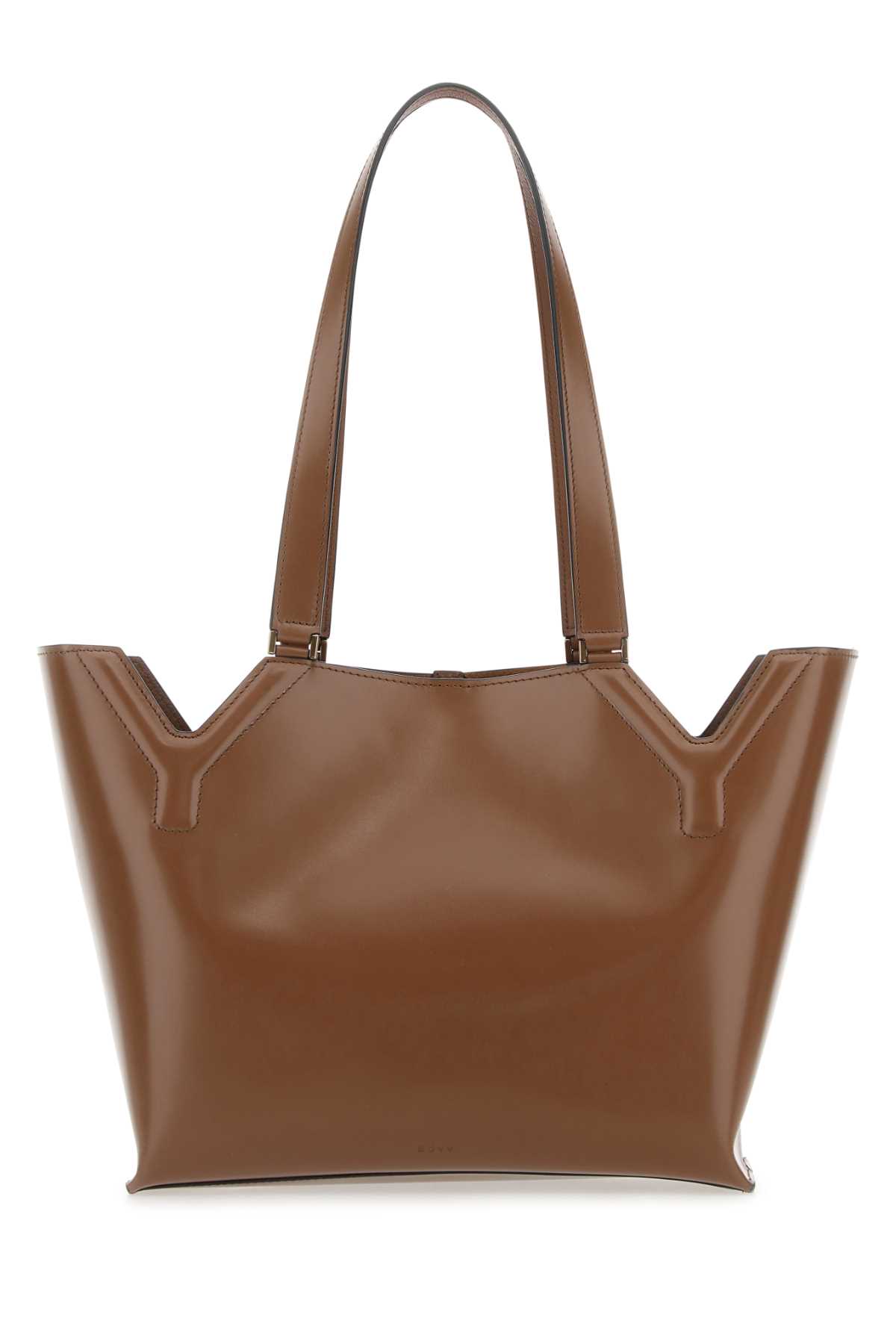 Brown Leather Yy West Shoulder Bag