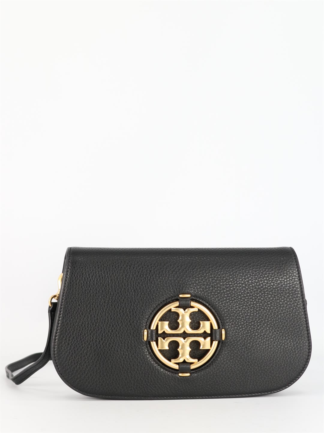 Tory Burch Small Miller Bag In Black Leather