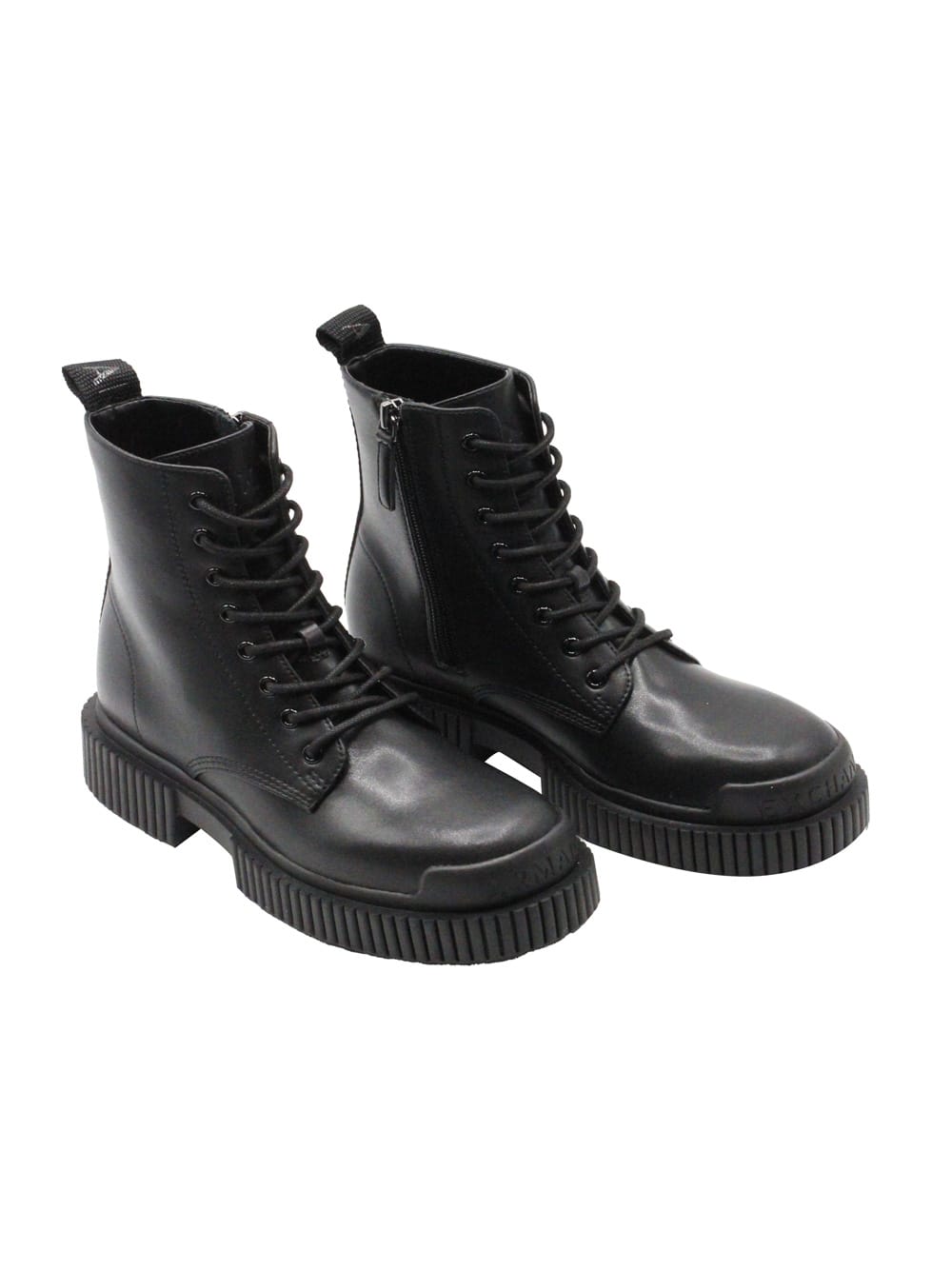 Armani Exchange Boots In Black