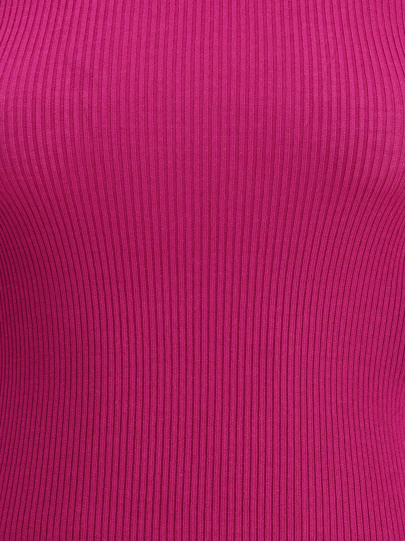 Saint Laurent Cashmere-wool Ribbed Turtleneck Sweater In Purple