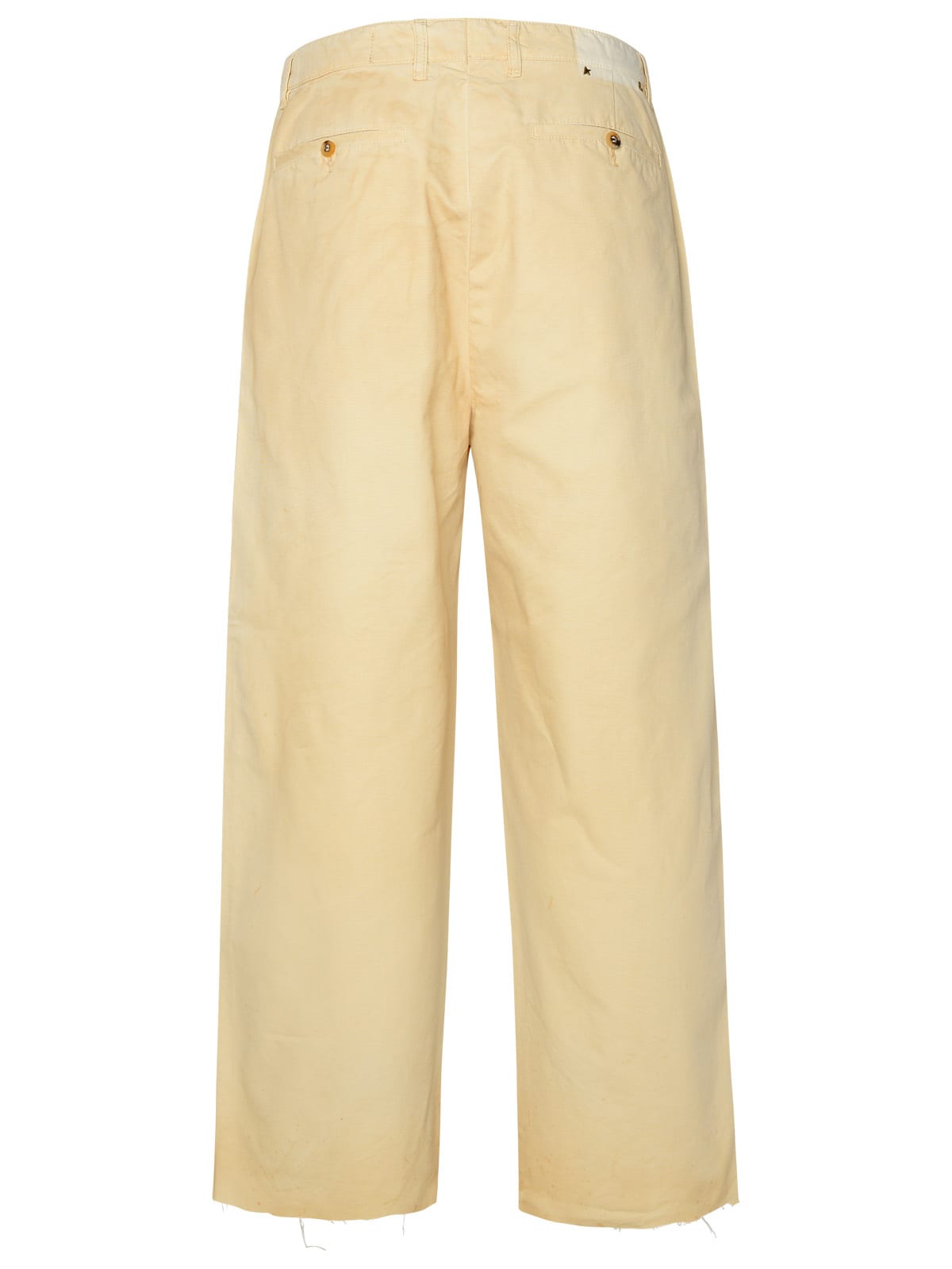 Shop Golden Goose Lorraine Chino Trousers In Beige