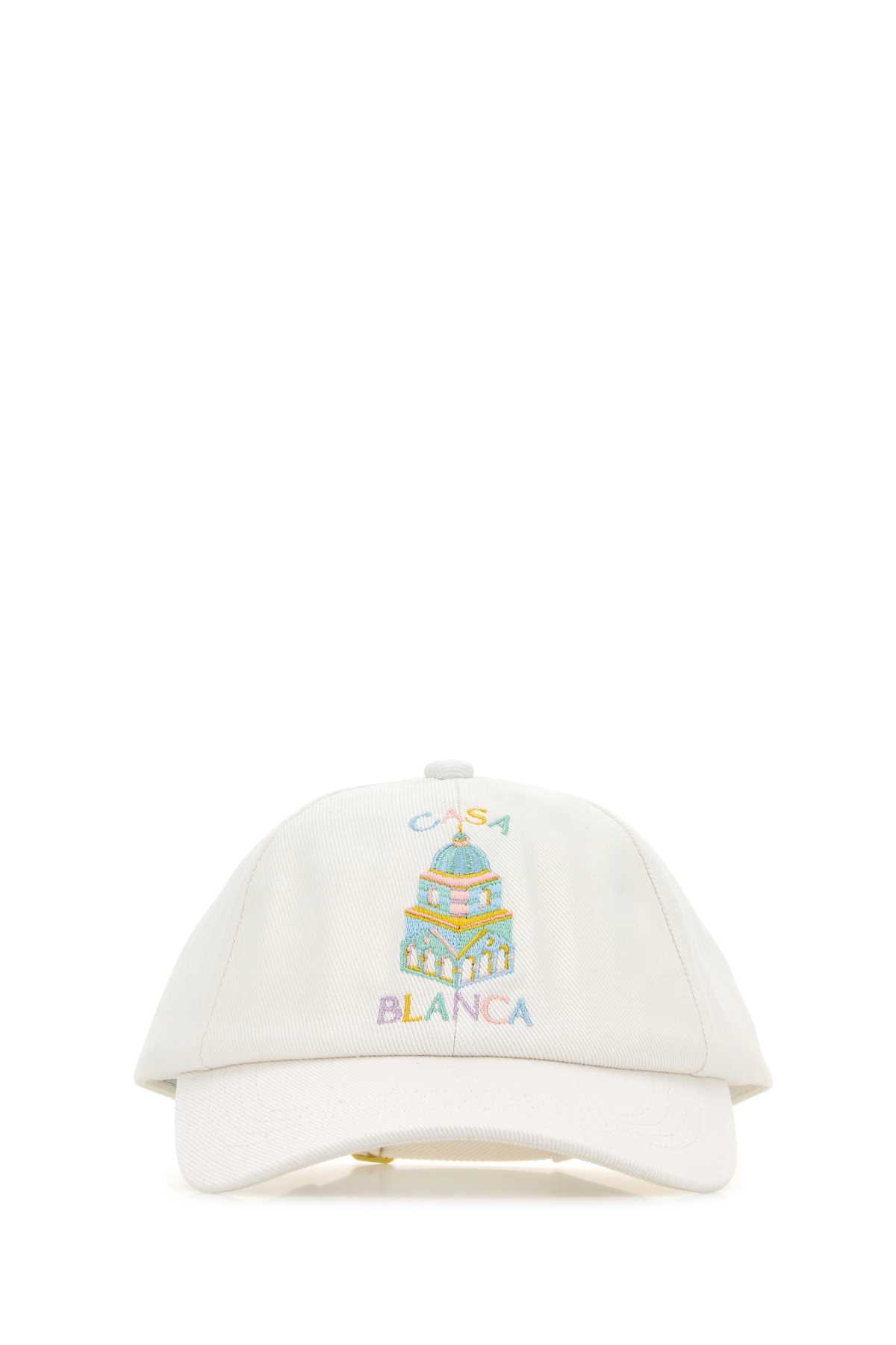 White Cotton Baseball Cap