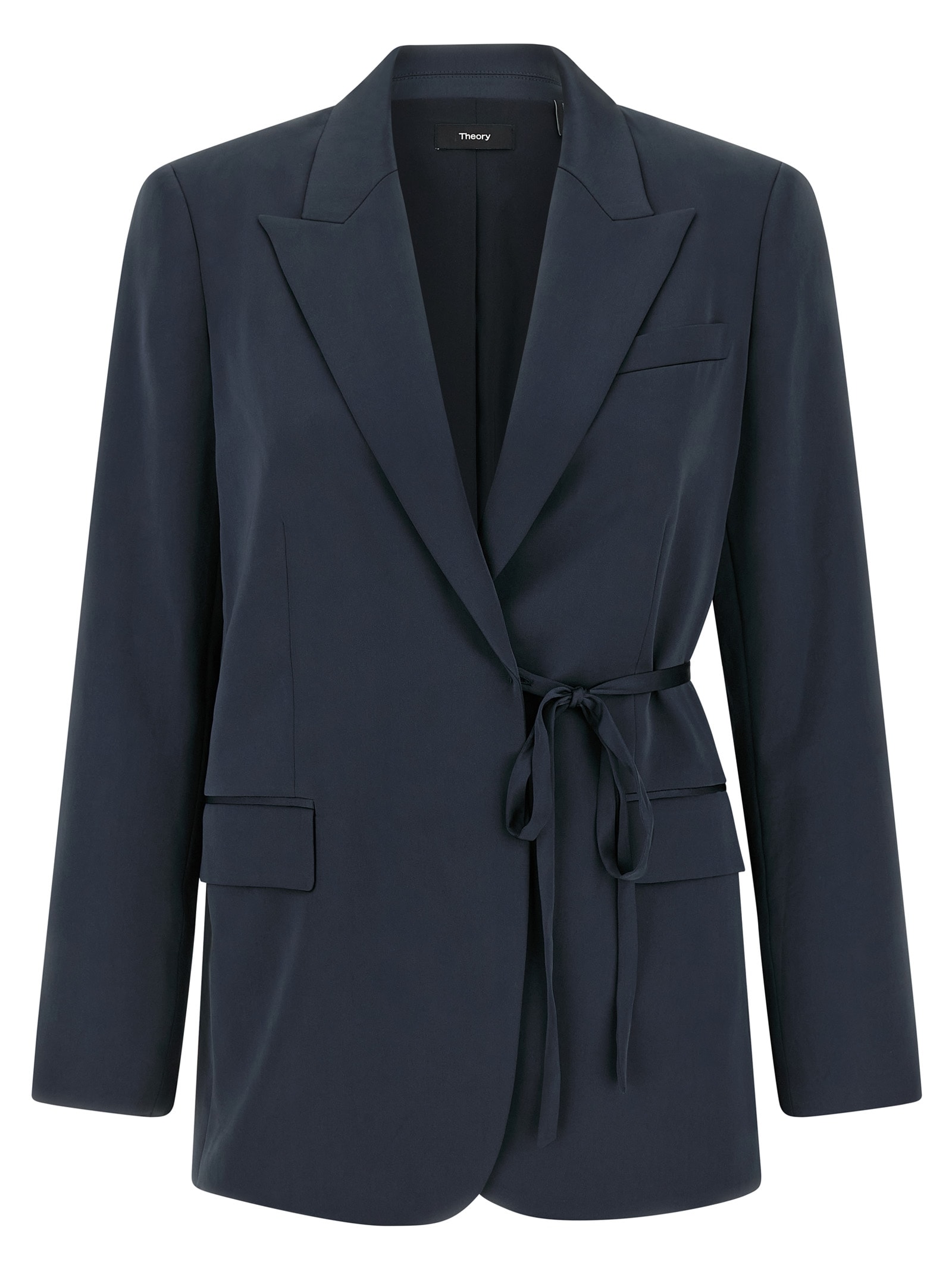Theory Blazer City Twill In Blue
