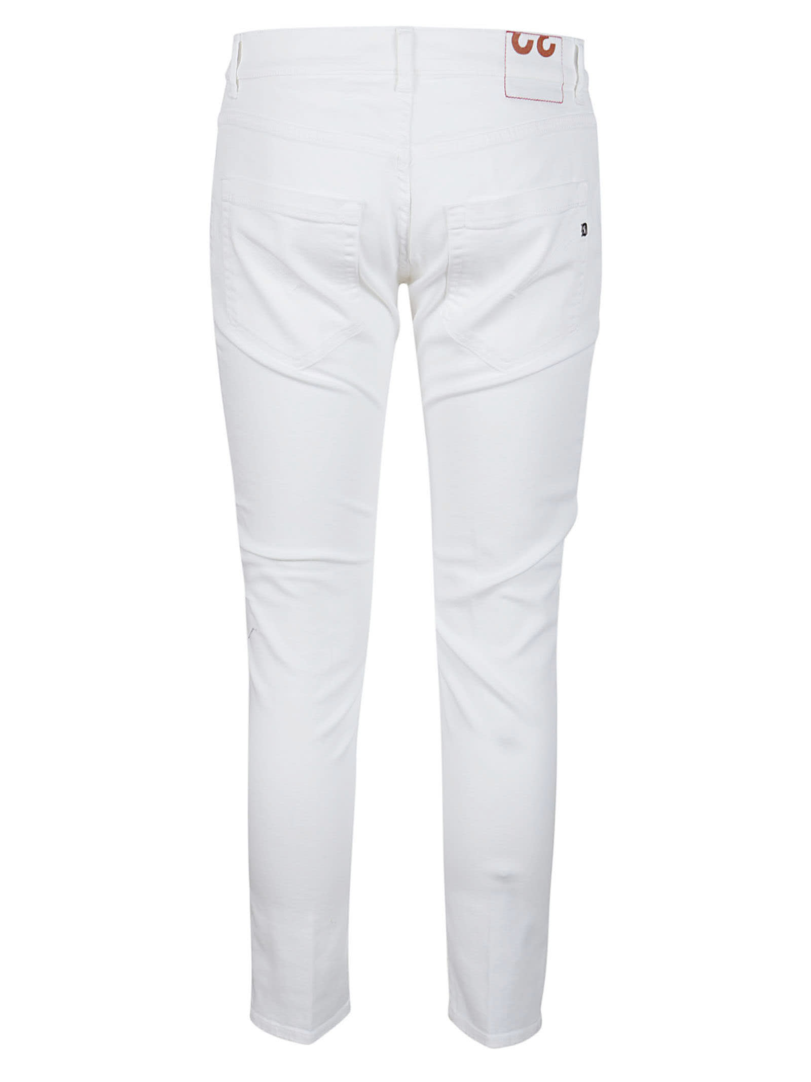 Shop Dondup Mius Jeans In Bianco