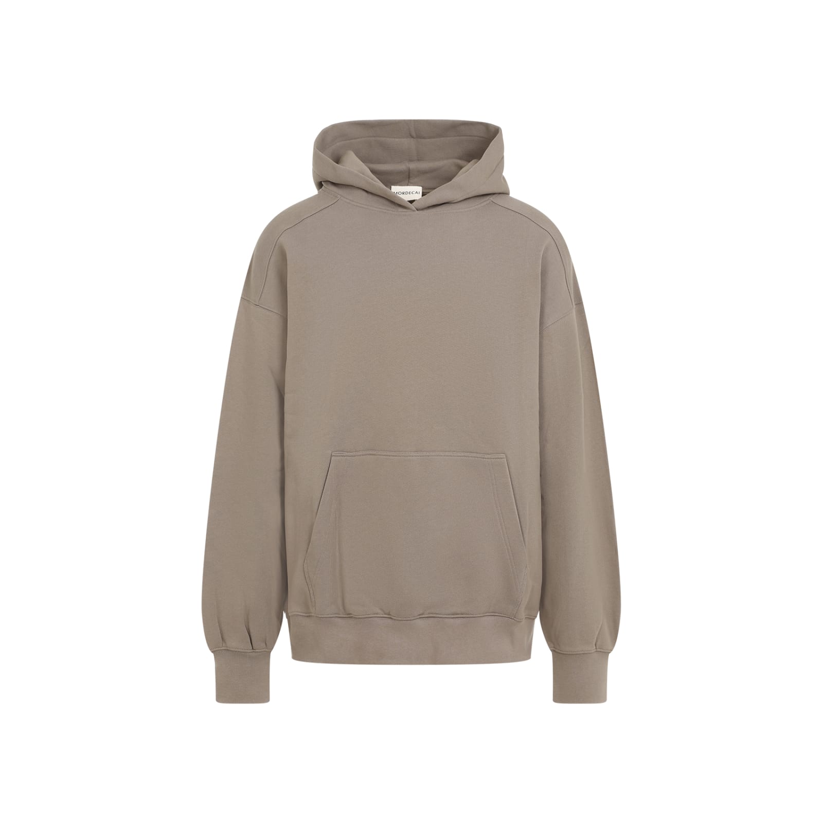 Shop Mordecai Fleece Hooded Sweatshirt In Mud