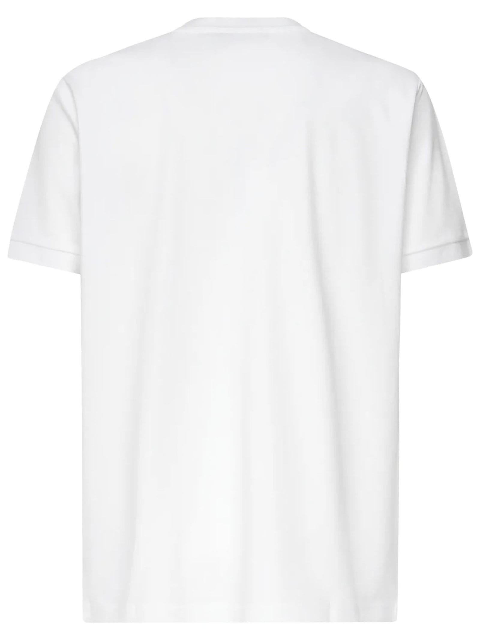 Fay Logo Crew Neck T-shirt In White
