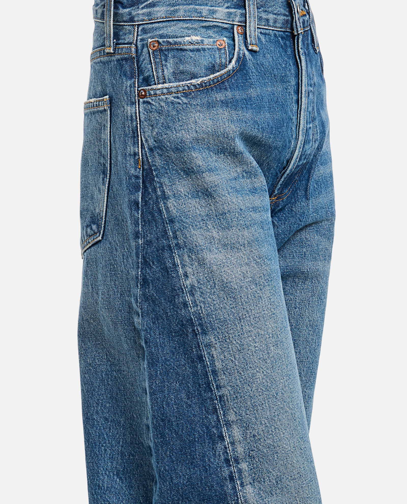 Shop Agolde Luna Pieced Jean In Split In Blue