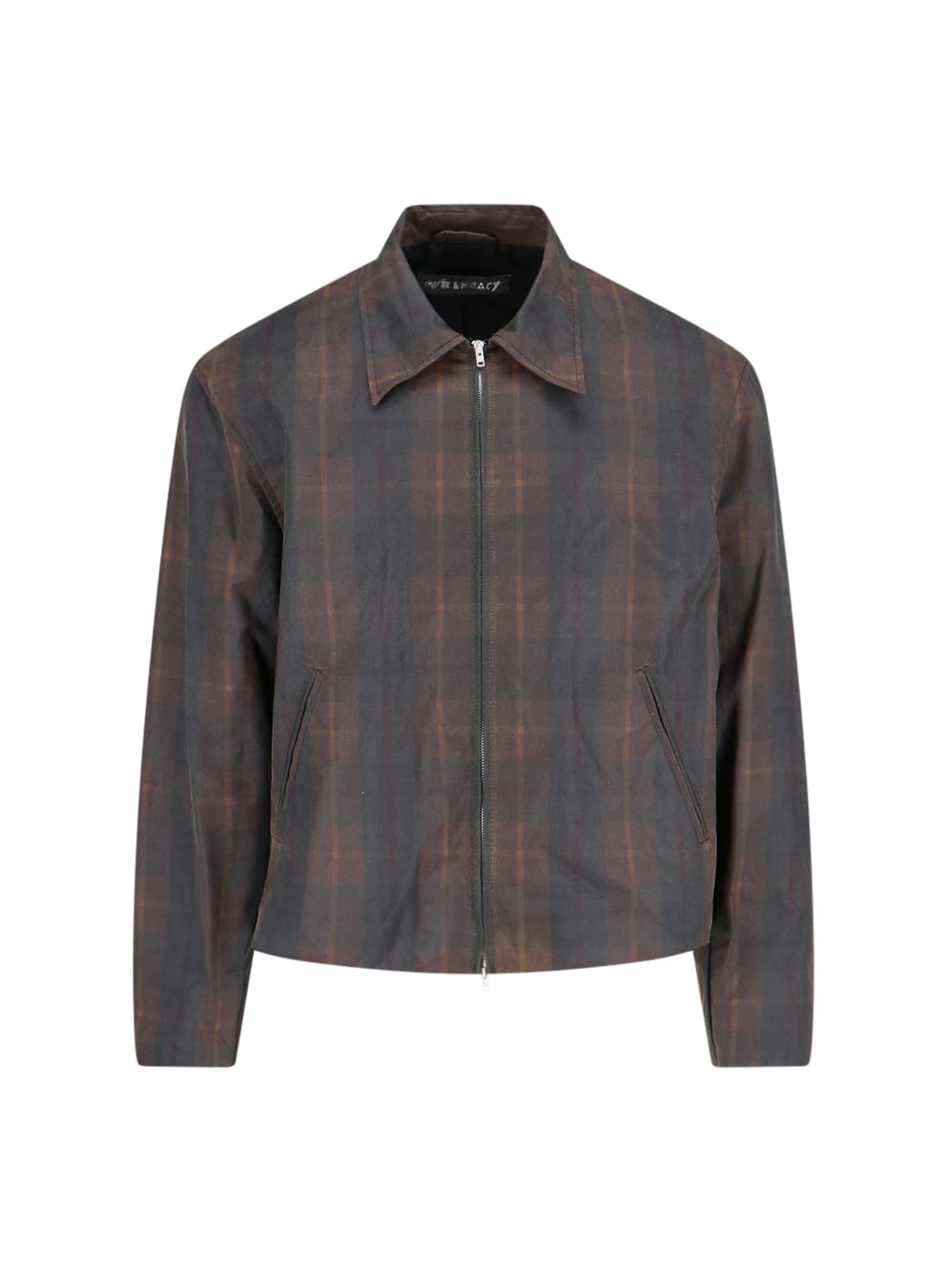 Shop Our Legacy Check Jacket In Brown