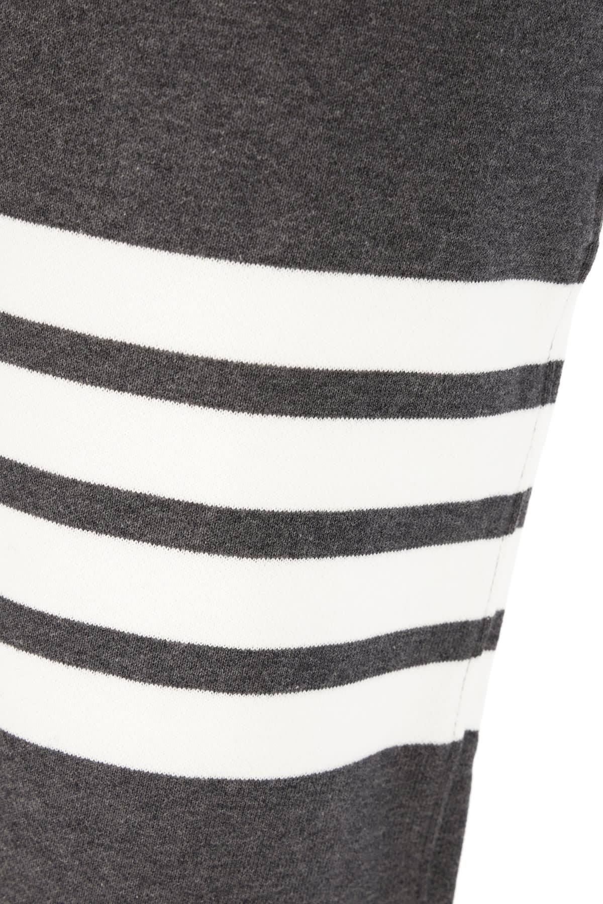 Thom Browne Straight Leg Trousers Drawstring Waist In Gray