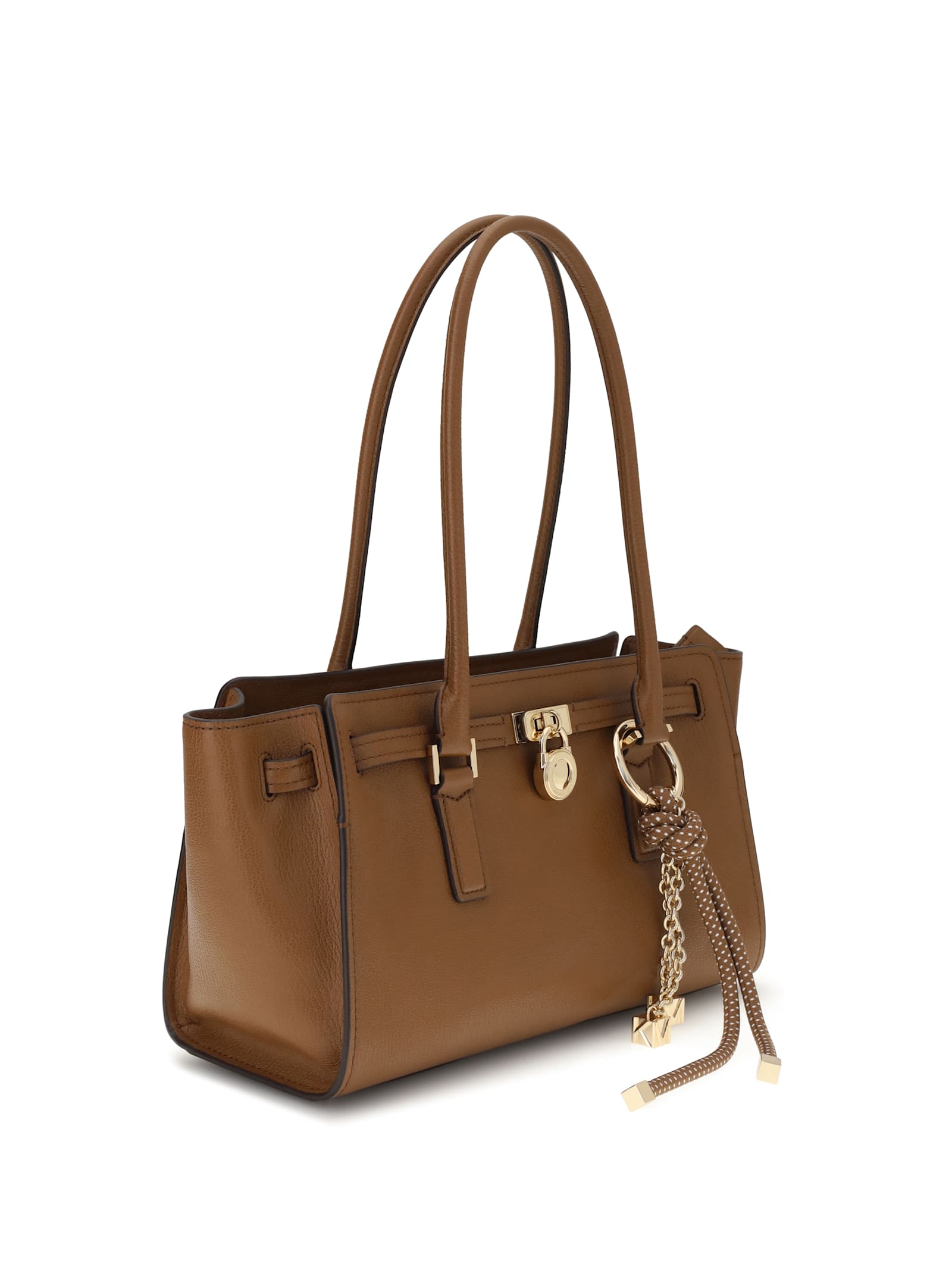 Michael Kors Hamilton Moderne Sm Ew Shoulder Tote In Brown