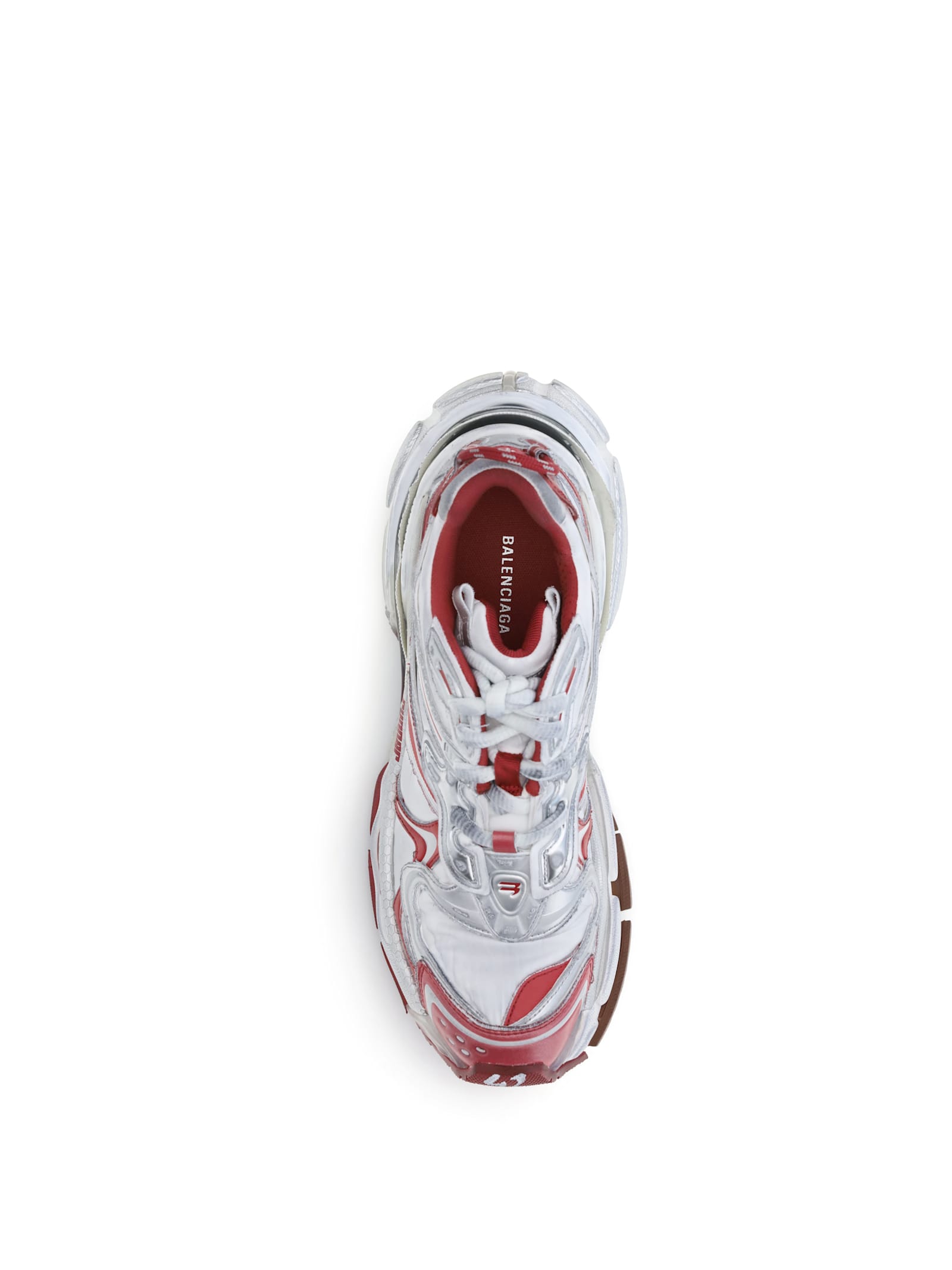 Balenciaga Runner 2.0 Size-detail Sneakers In Gray