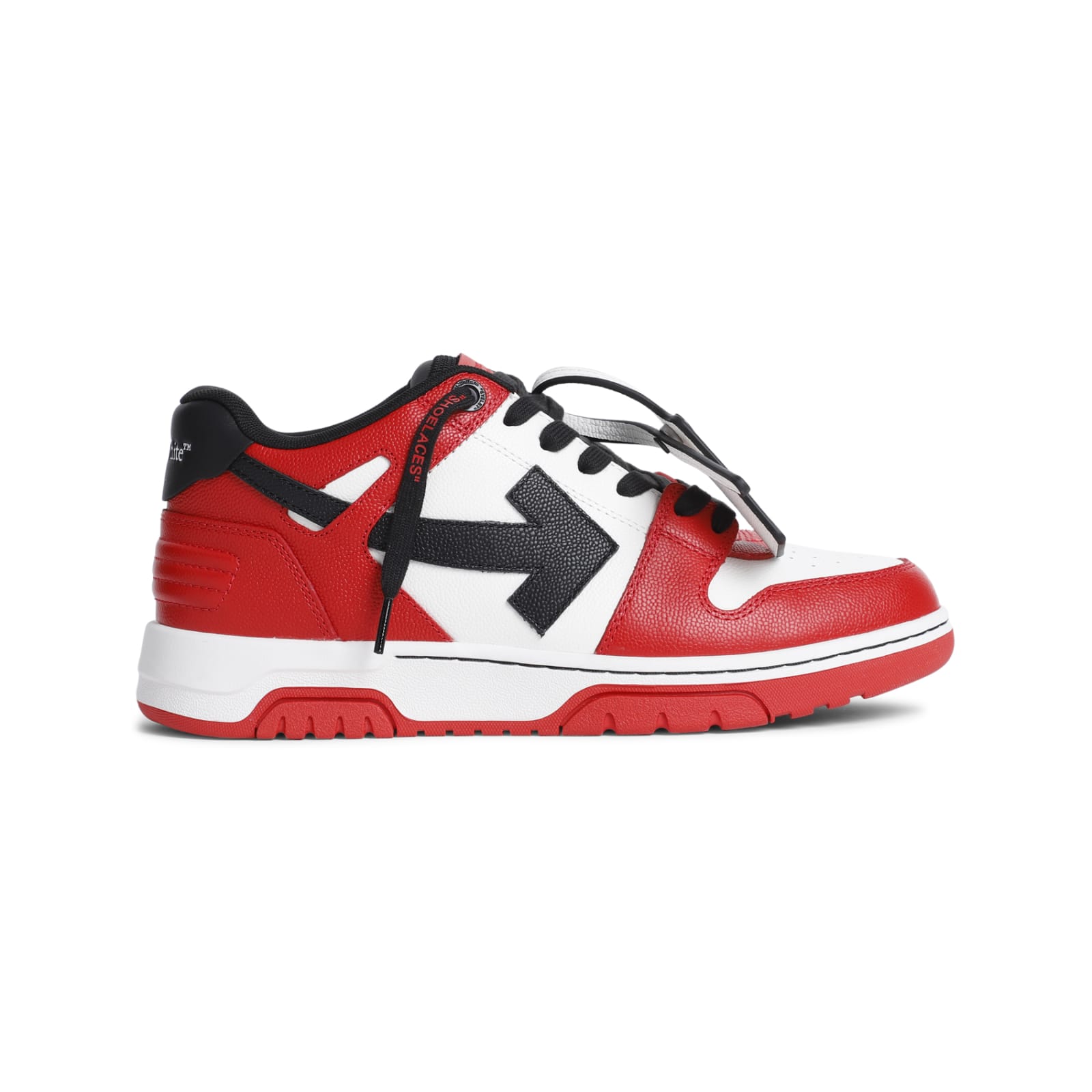 Shop Off-white Out Of Office Basket Sneakers In Red Black