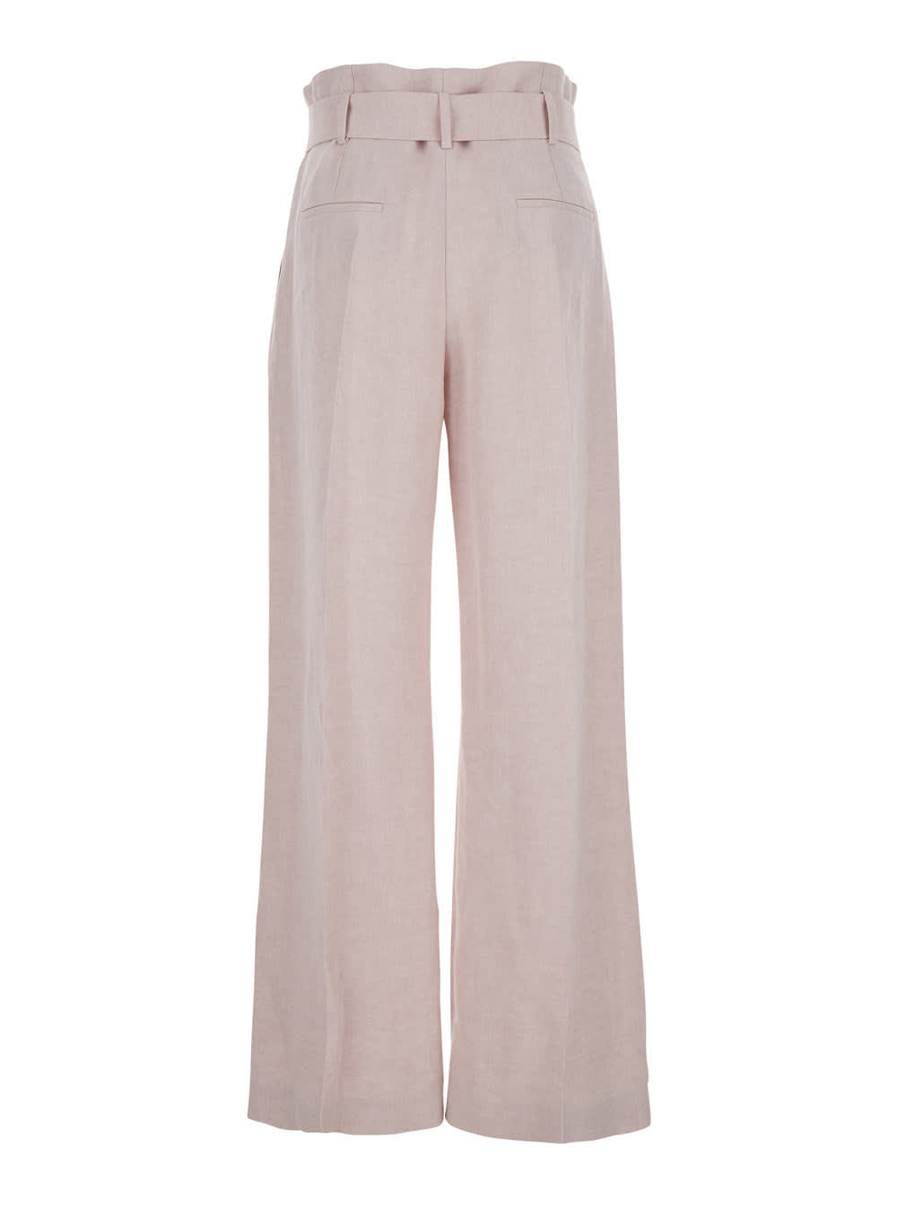 Shop Eleventy Pink Linen Pants