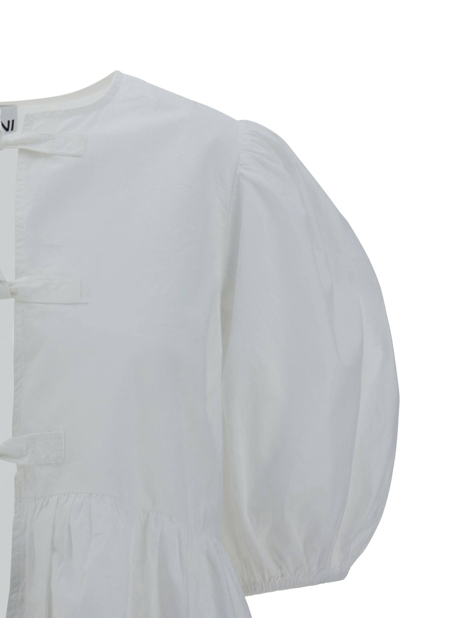 Ganni Blouse Shirt In White