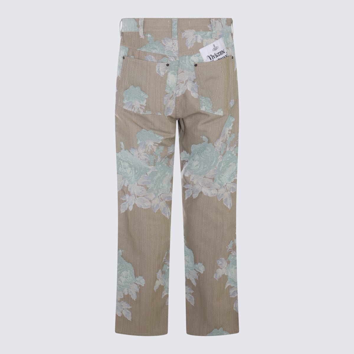 Shop Vivienne Westwood Beige Cotton Pants In Sand
