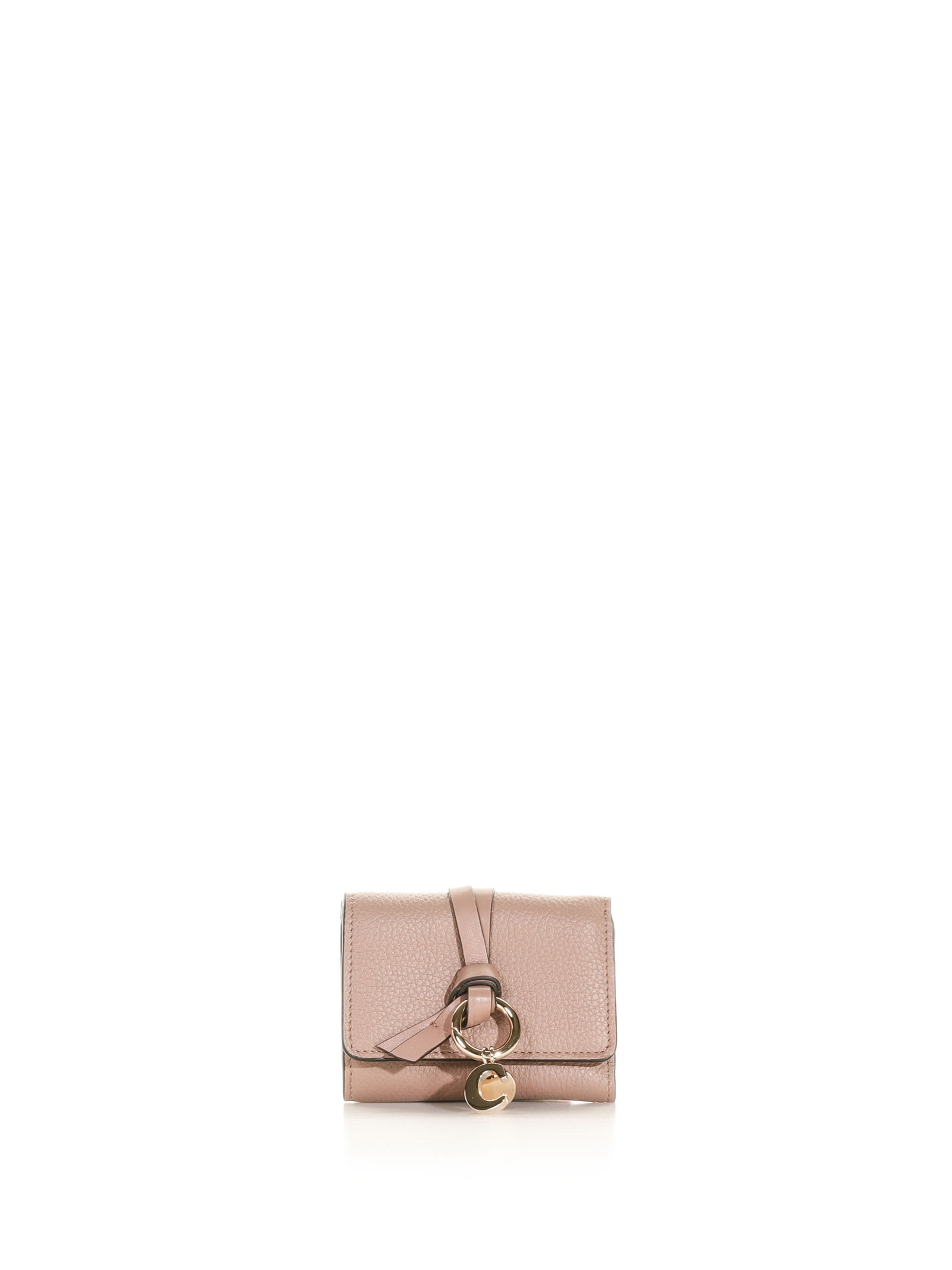 Shop Chloé Small Trifold Letter Wallet In Woodrose