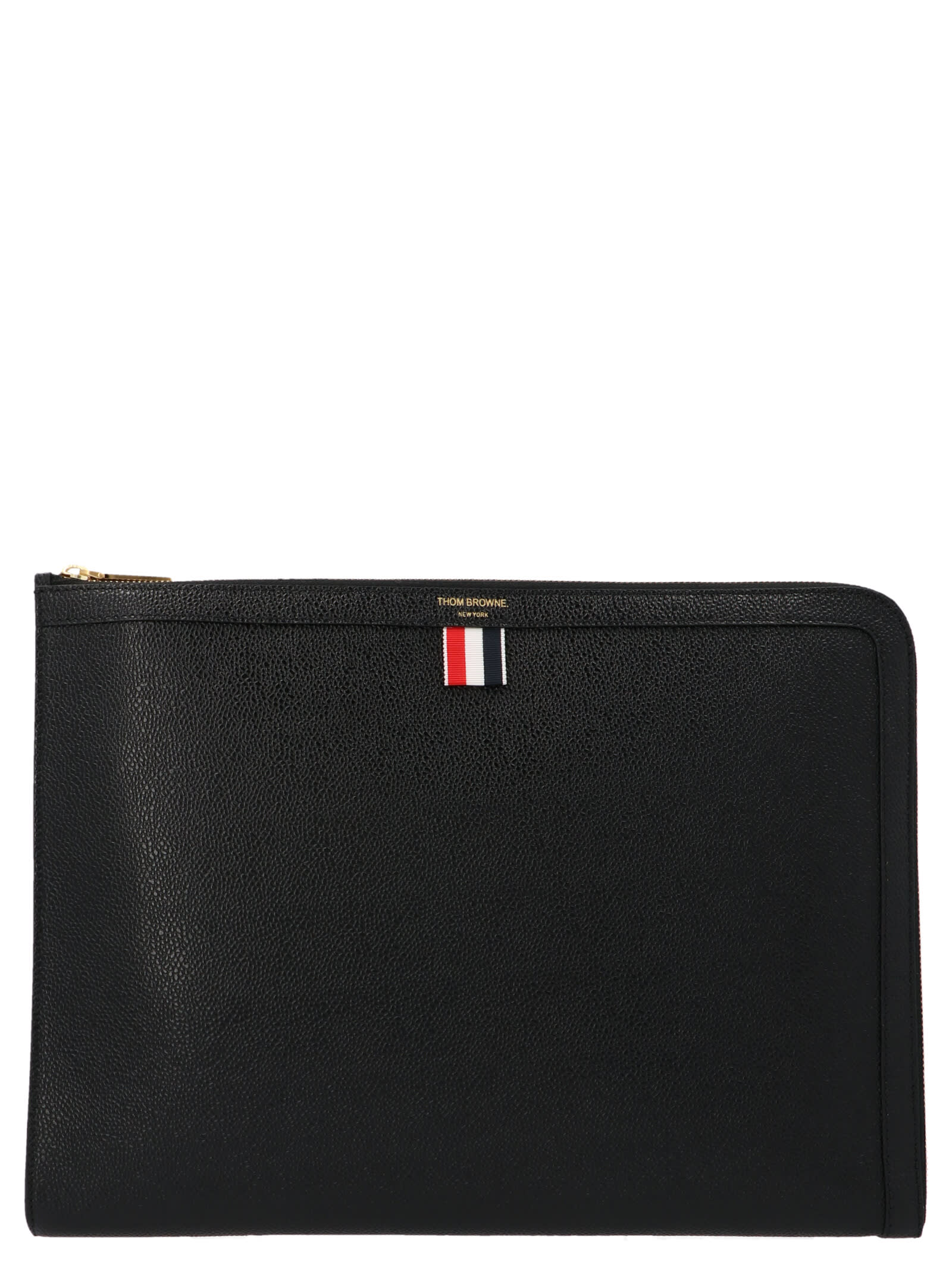 THOM BROWNE GUSSET FOLIO DOCUMENT HOLDER