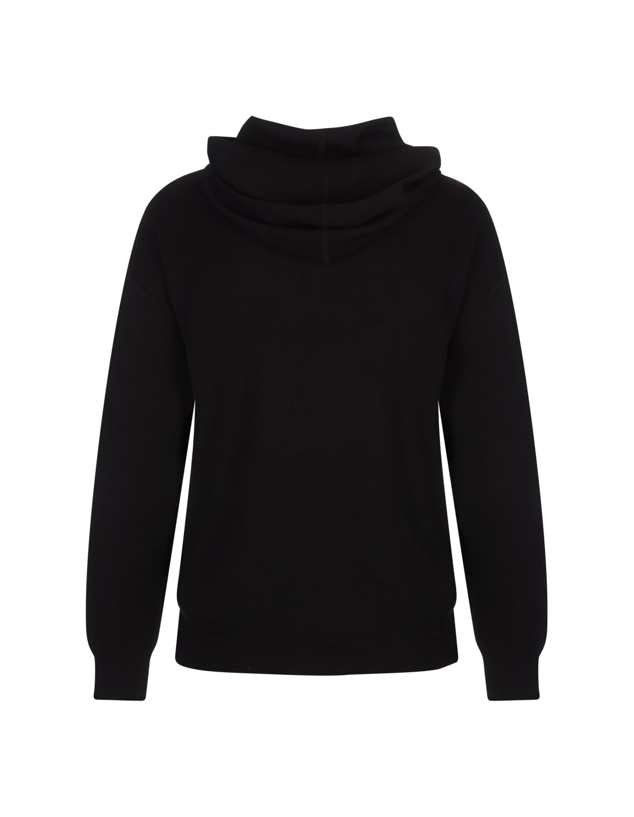 Shop Max Mara Pamir Drawstring Hoodie In Black