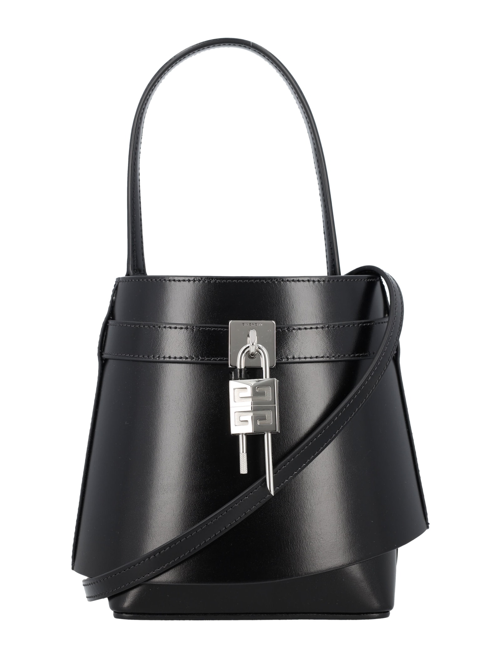 Shop Givenchy Shark Lock Bucket In Black