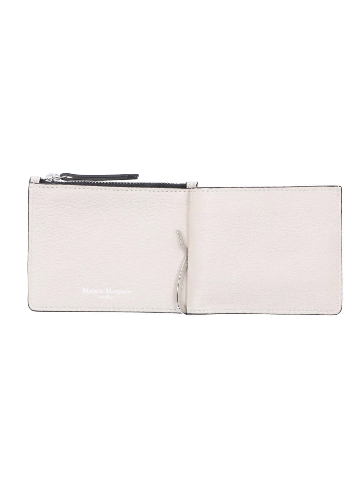 Shop Maison Margiela 4-stitches Wallet In Crema