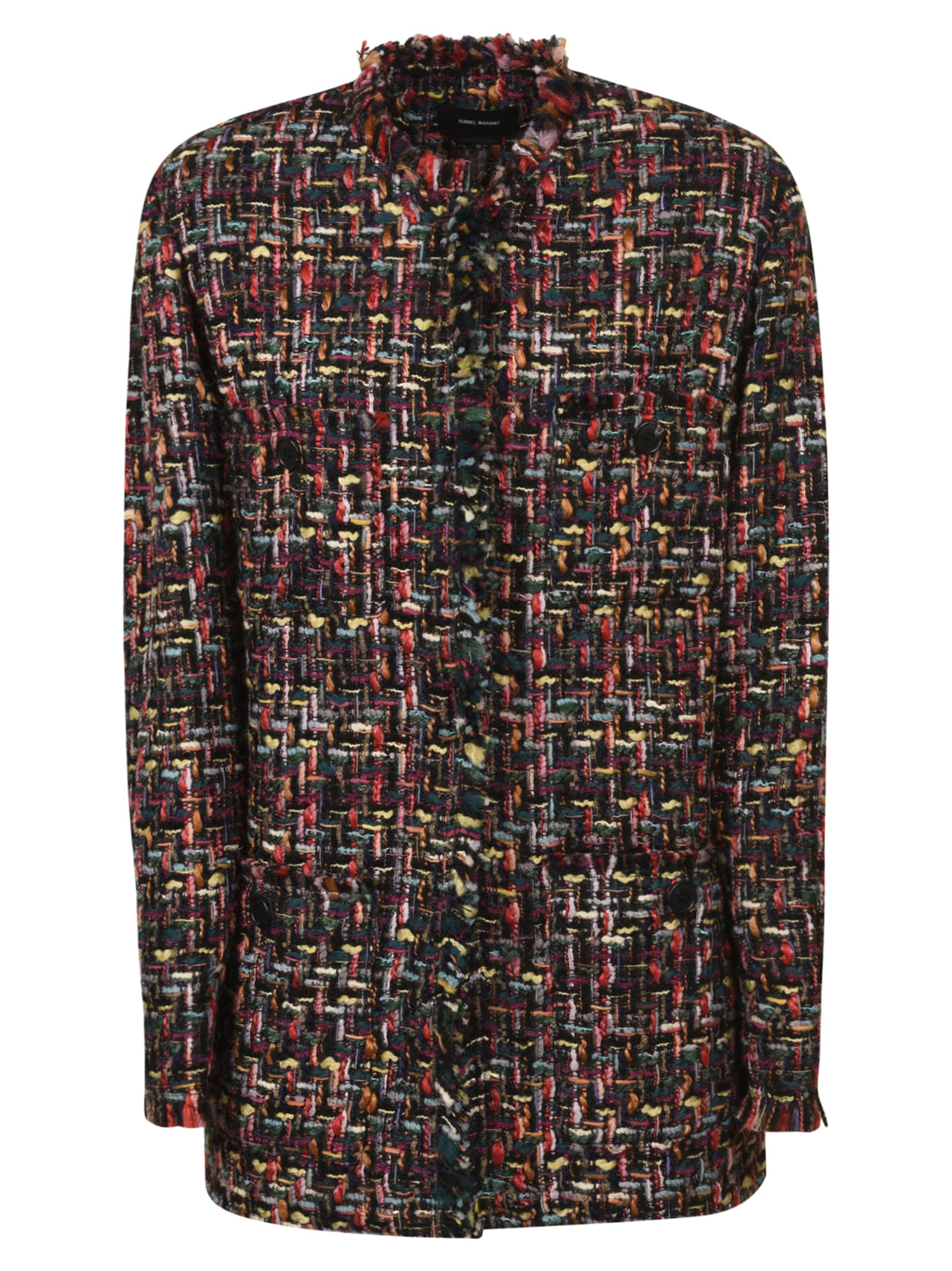 Isabel Marant Fringe Trimmed Tweed Jacket