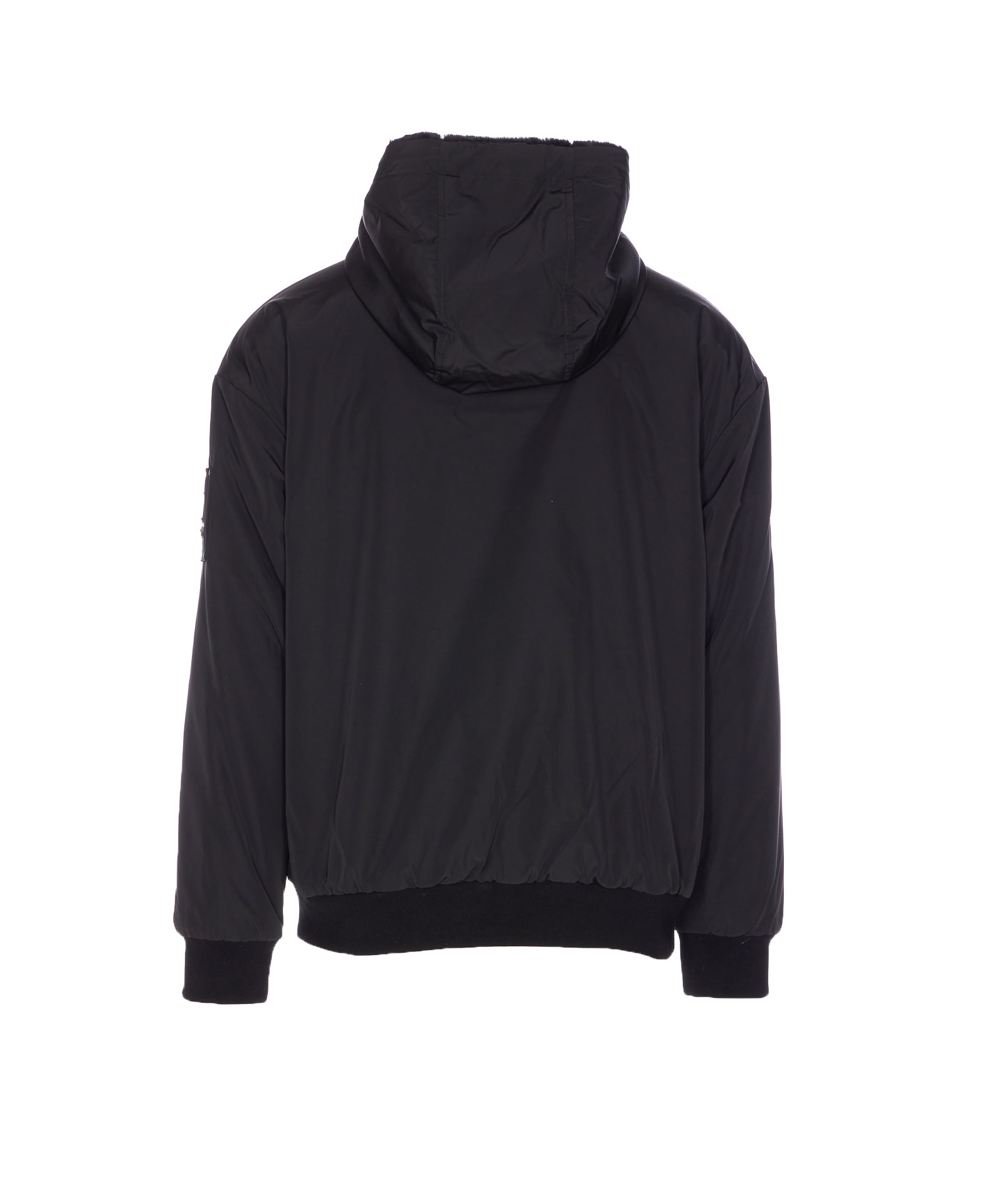 Moose Knuckles Roland Reversible Bunny Jacket In Black