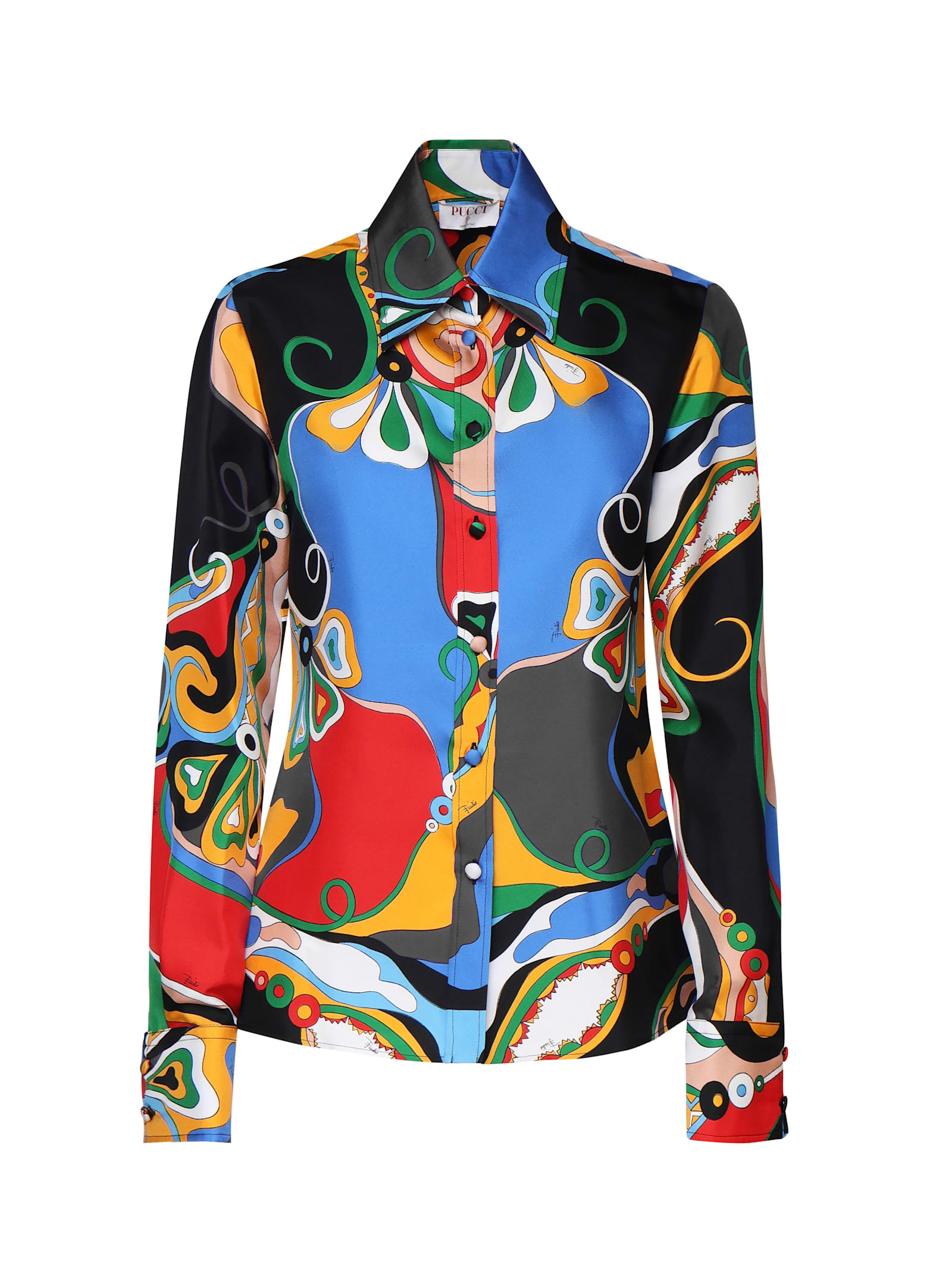 Shop Pucci Festa Shirt In Multicolour