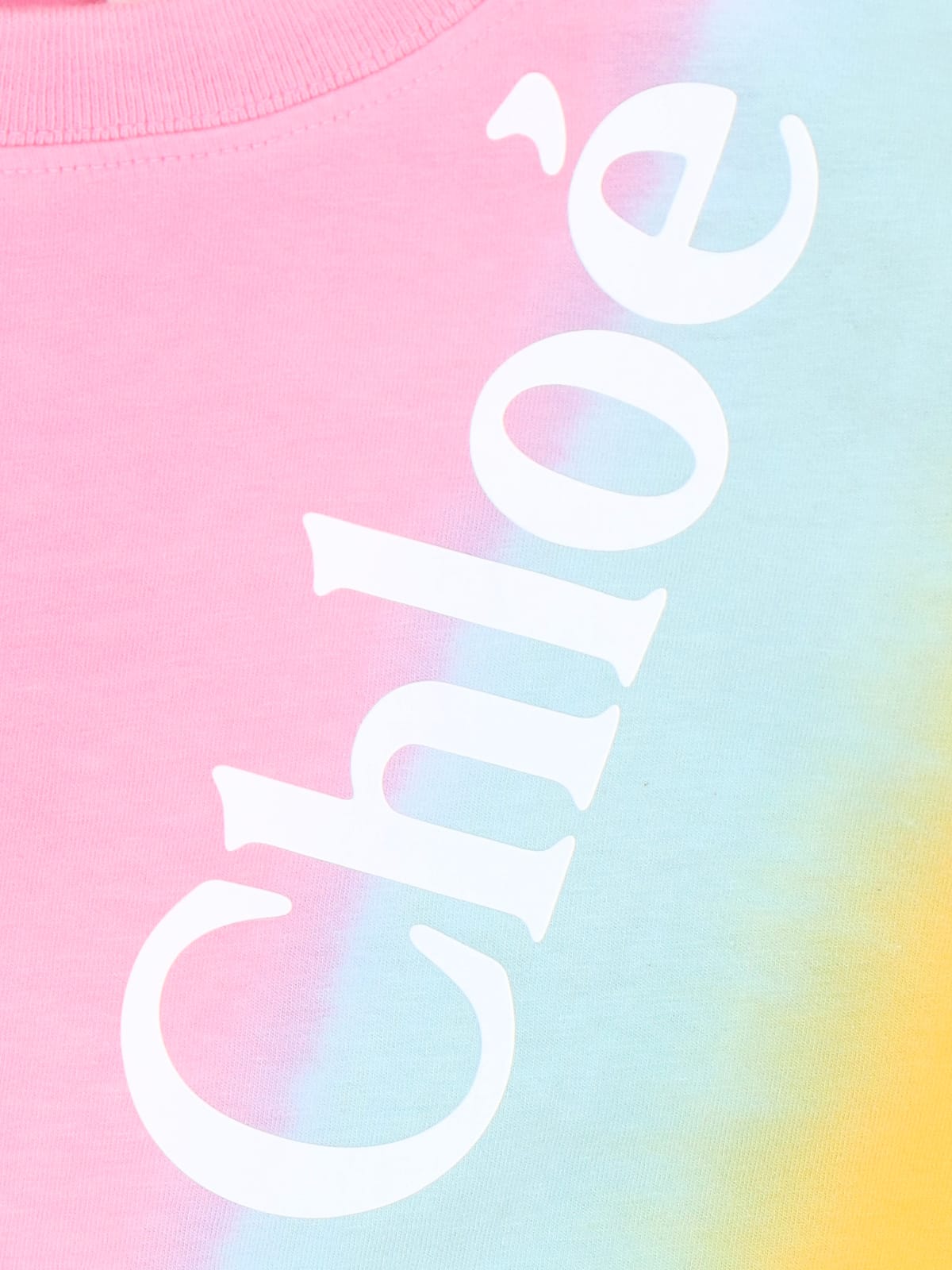 Shop Chloé Tie-dye Effect T-shirt In Multicolor