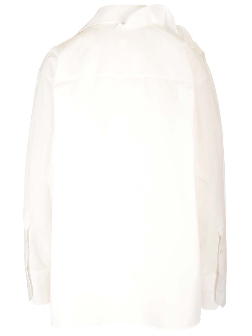Shop Valentino Rose Detail Shirt In Bianco