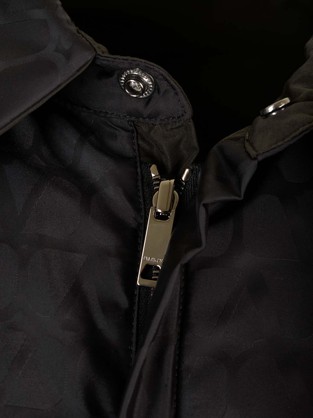 Shop Valentino Padded Shirt-style Jacket In Black