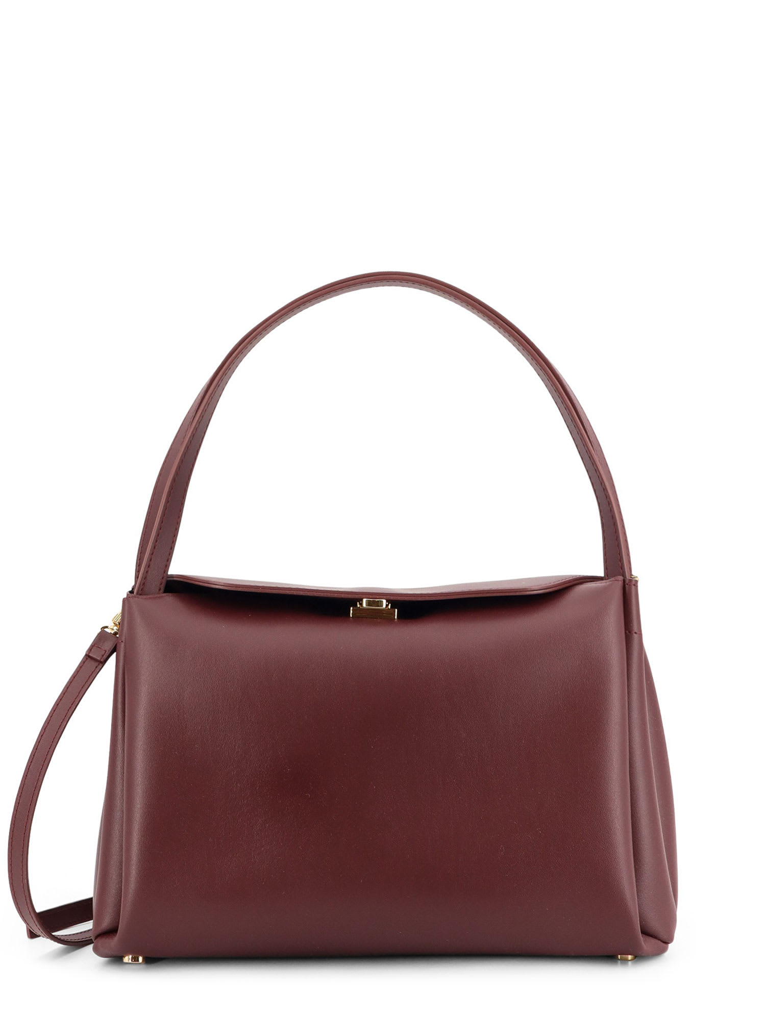 Themoirè Eudora Vegan Leather Crossbody Bag In Burgundy