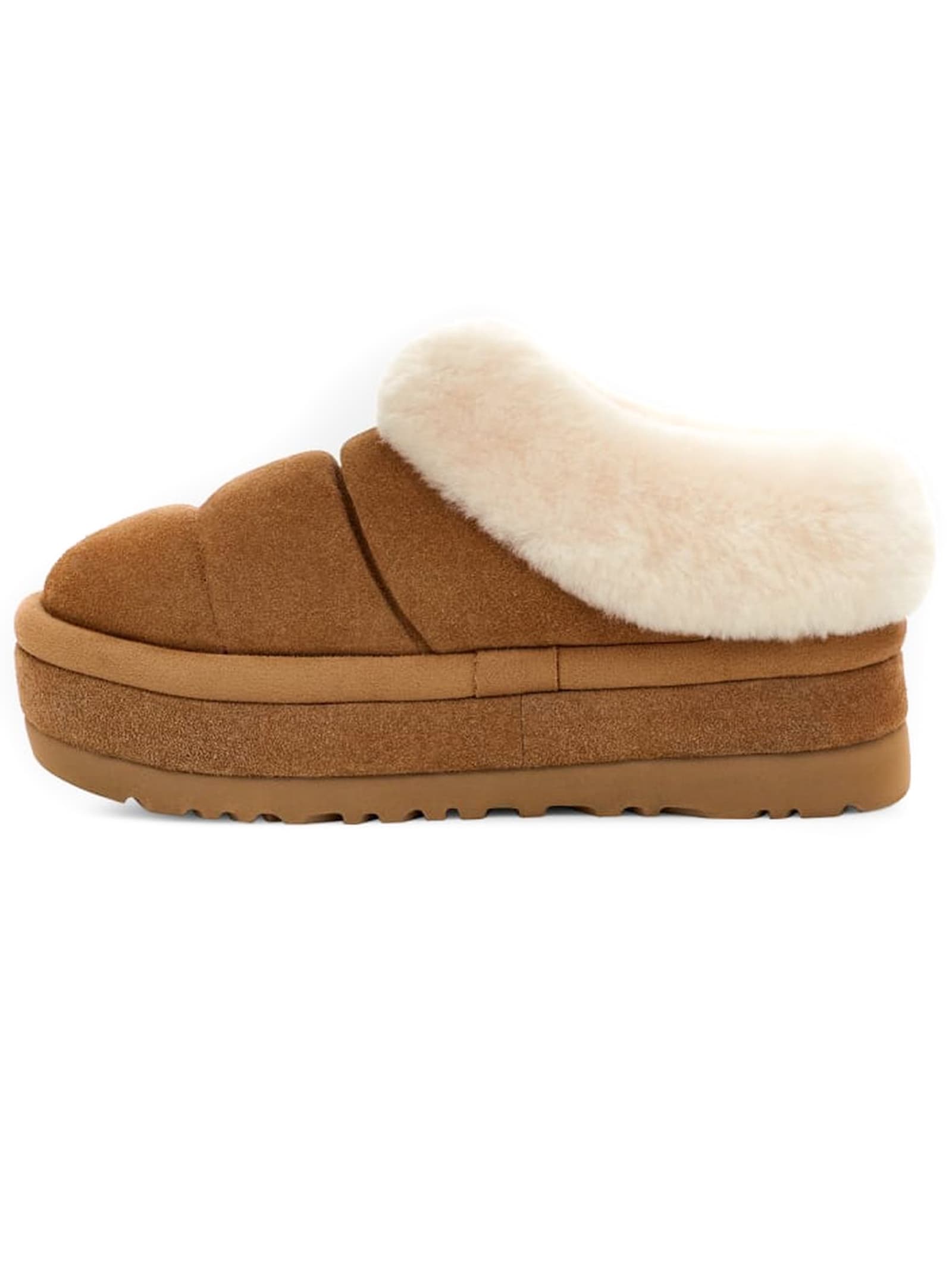 Shop Ugg Tazzlita Suede Upper Slippers In Beige