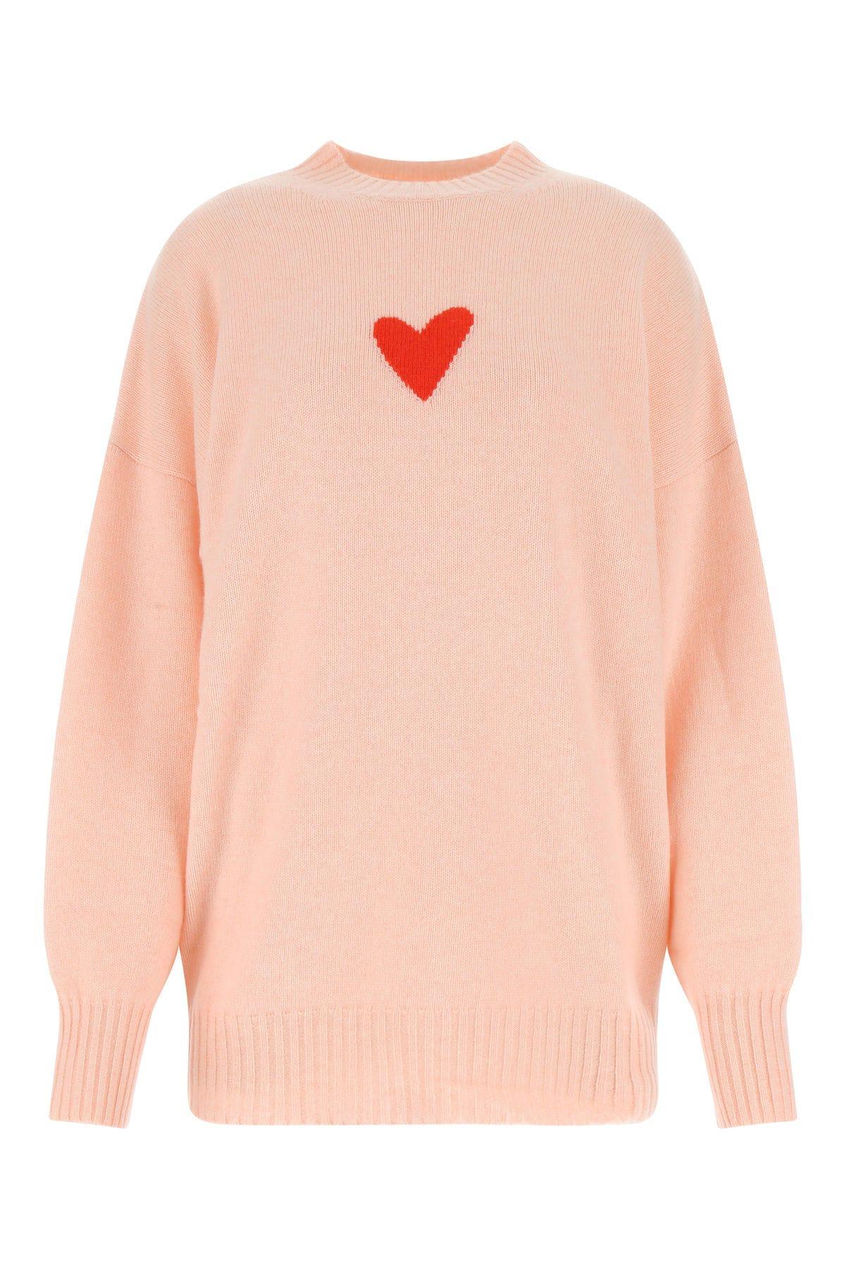 Max Mara Light Pink Cashmere Oversize Olga Sweater