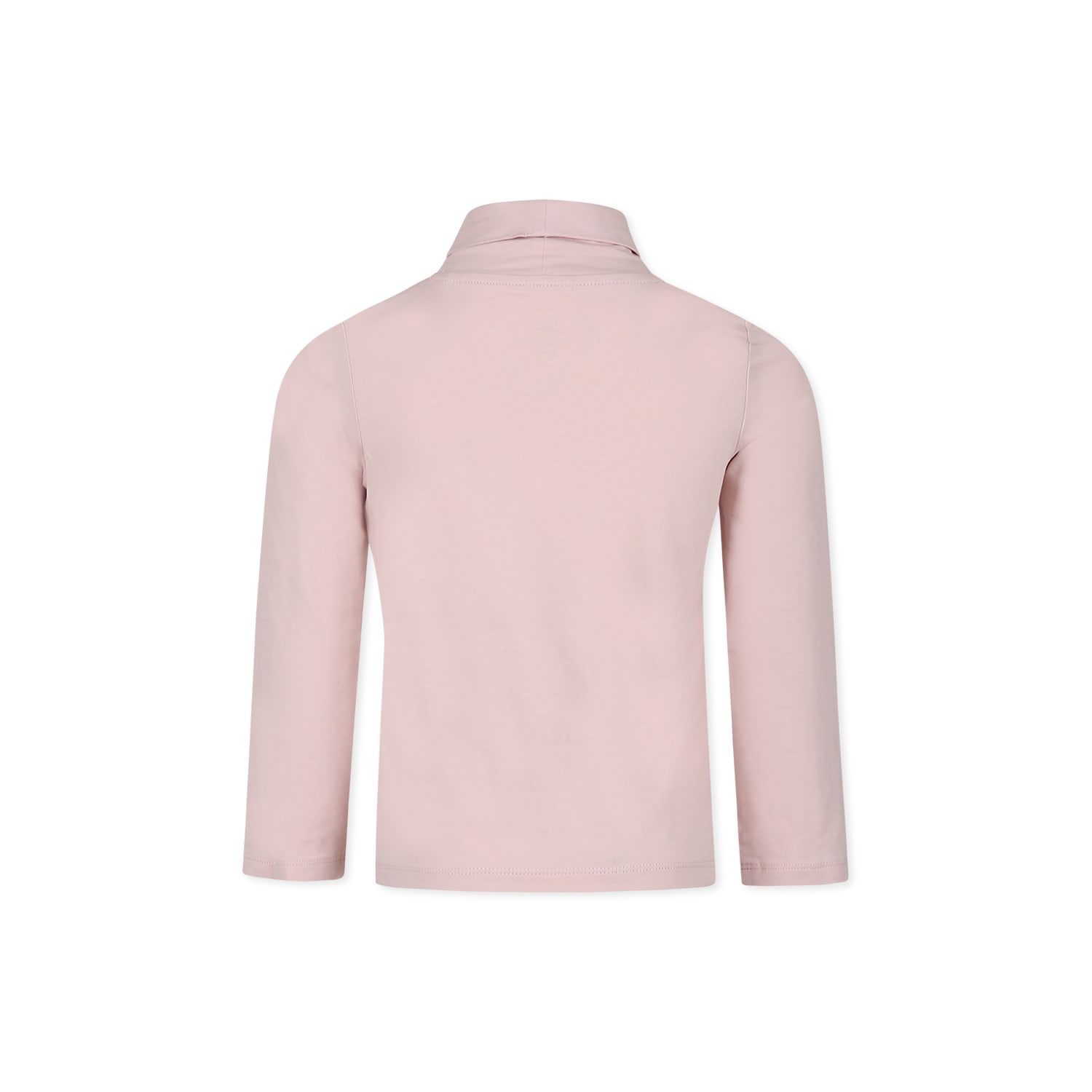 Shop Calvin Klein Pink Turtleneck For Girl With Logo