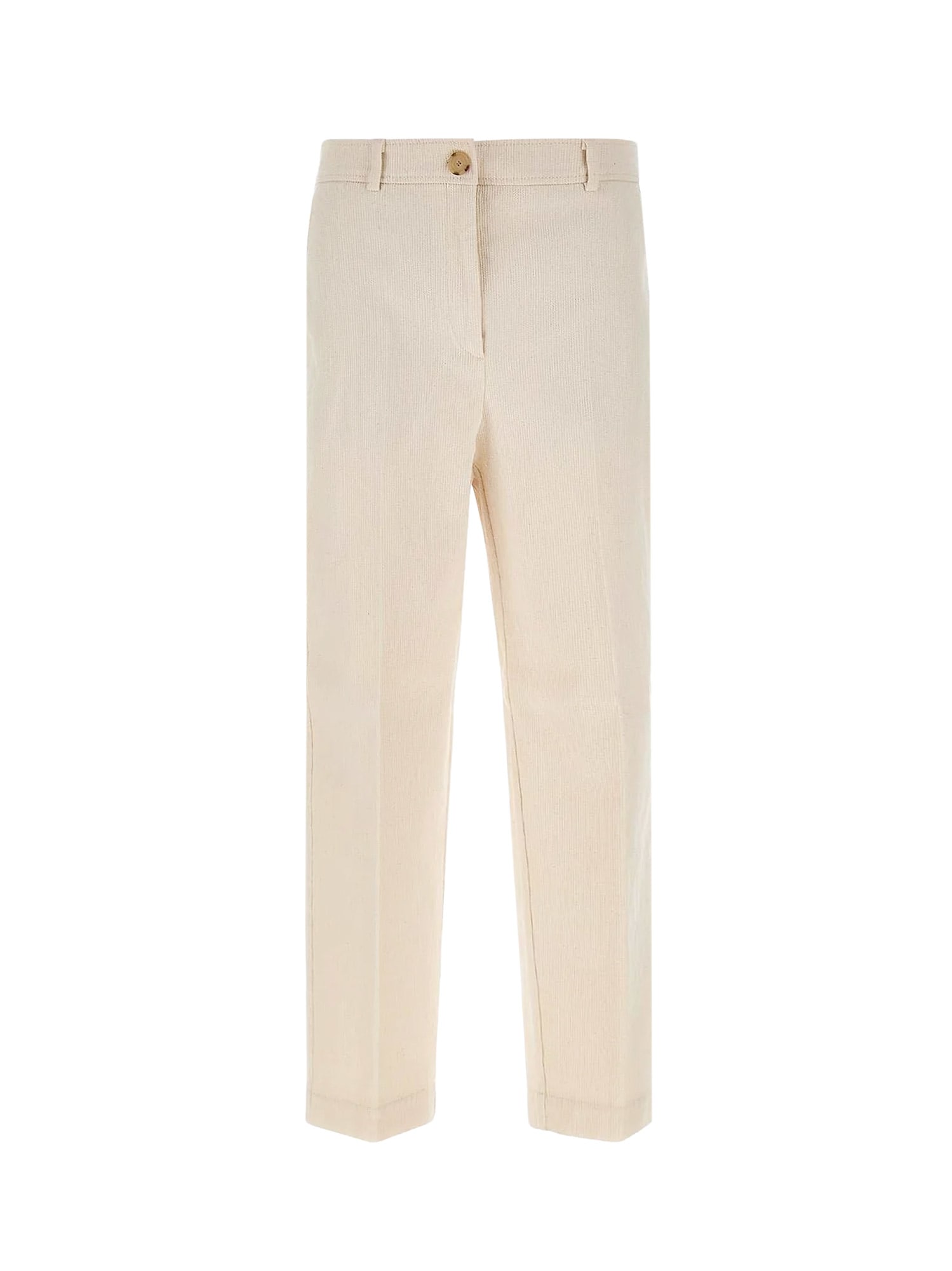 Hugo Boss Corduroy Trousers In Nude